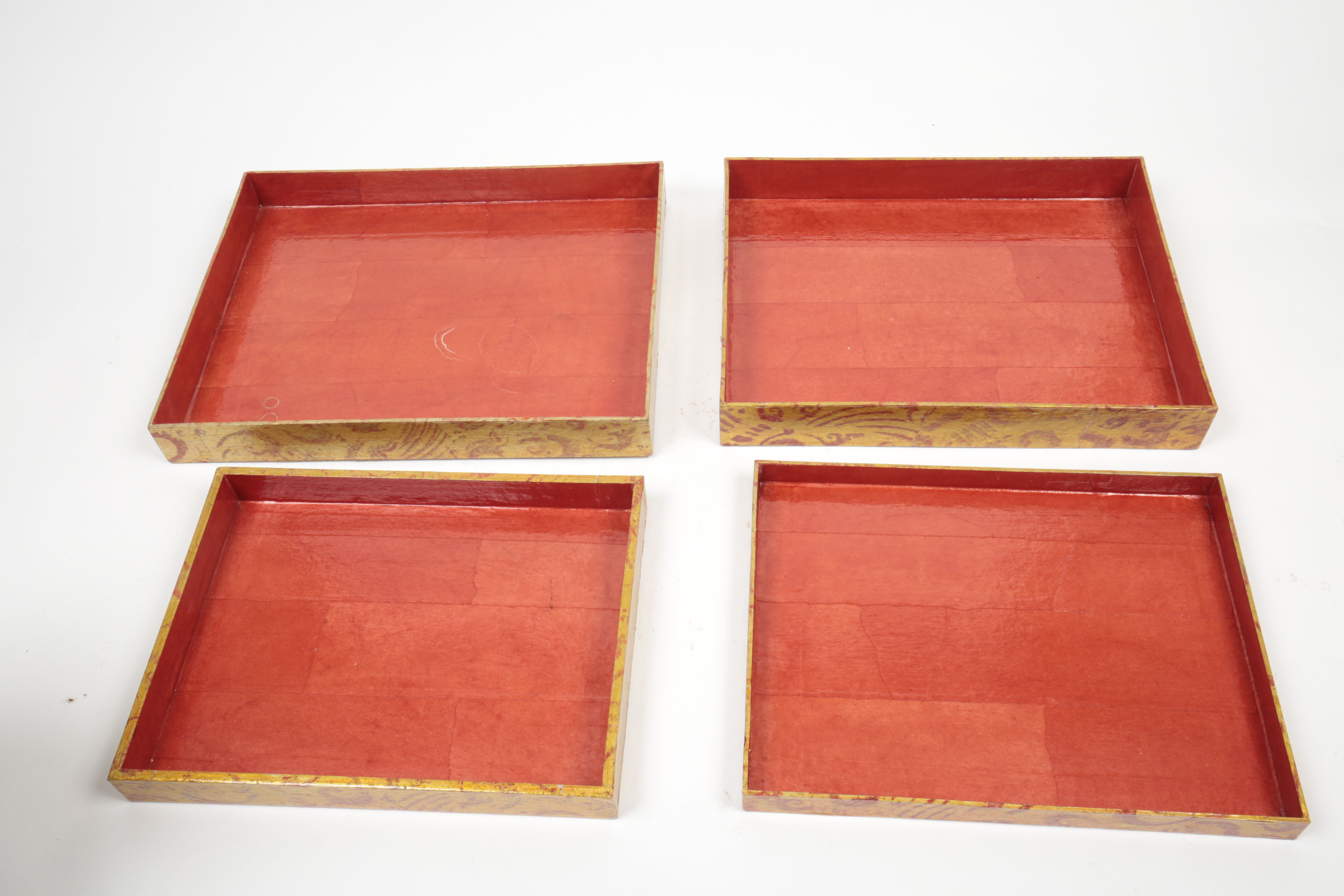 Collection of Wood Trays and Bowls