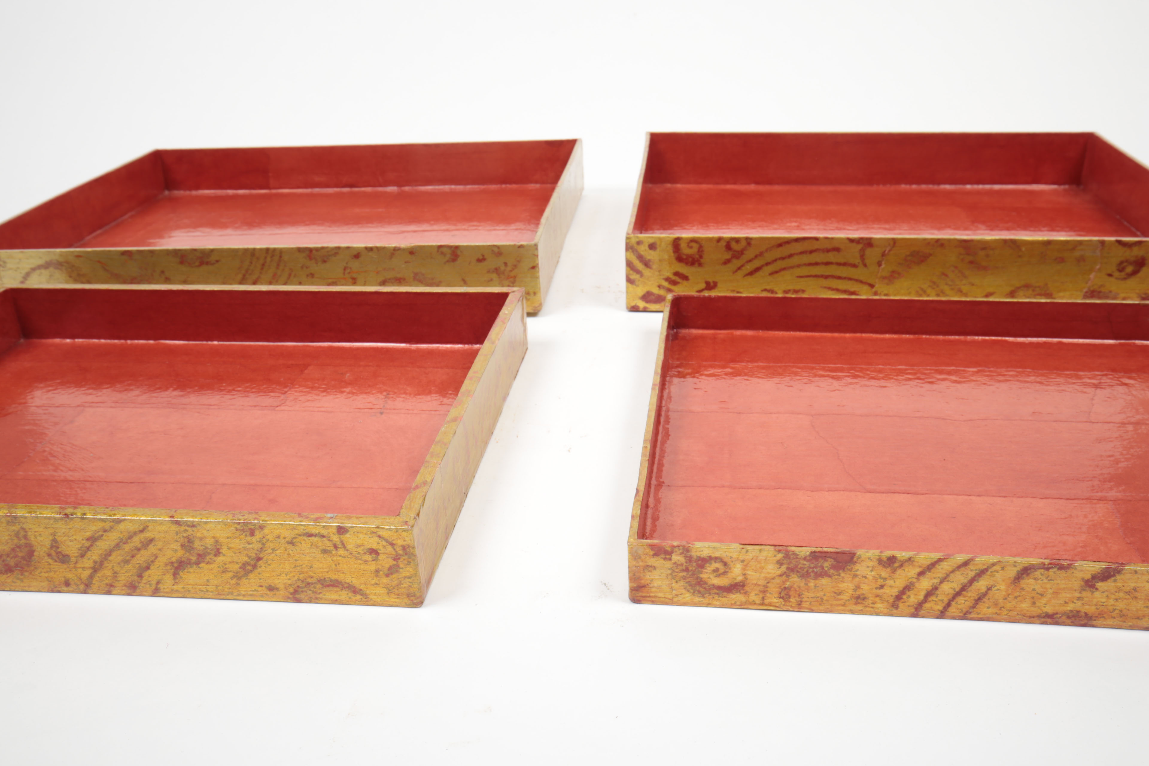 Collection of Wood Trays and Bowls