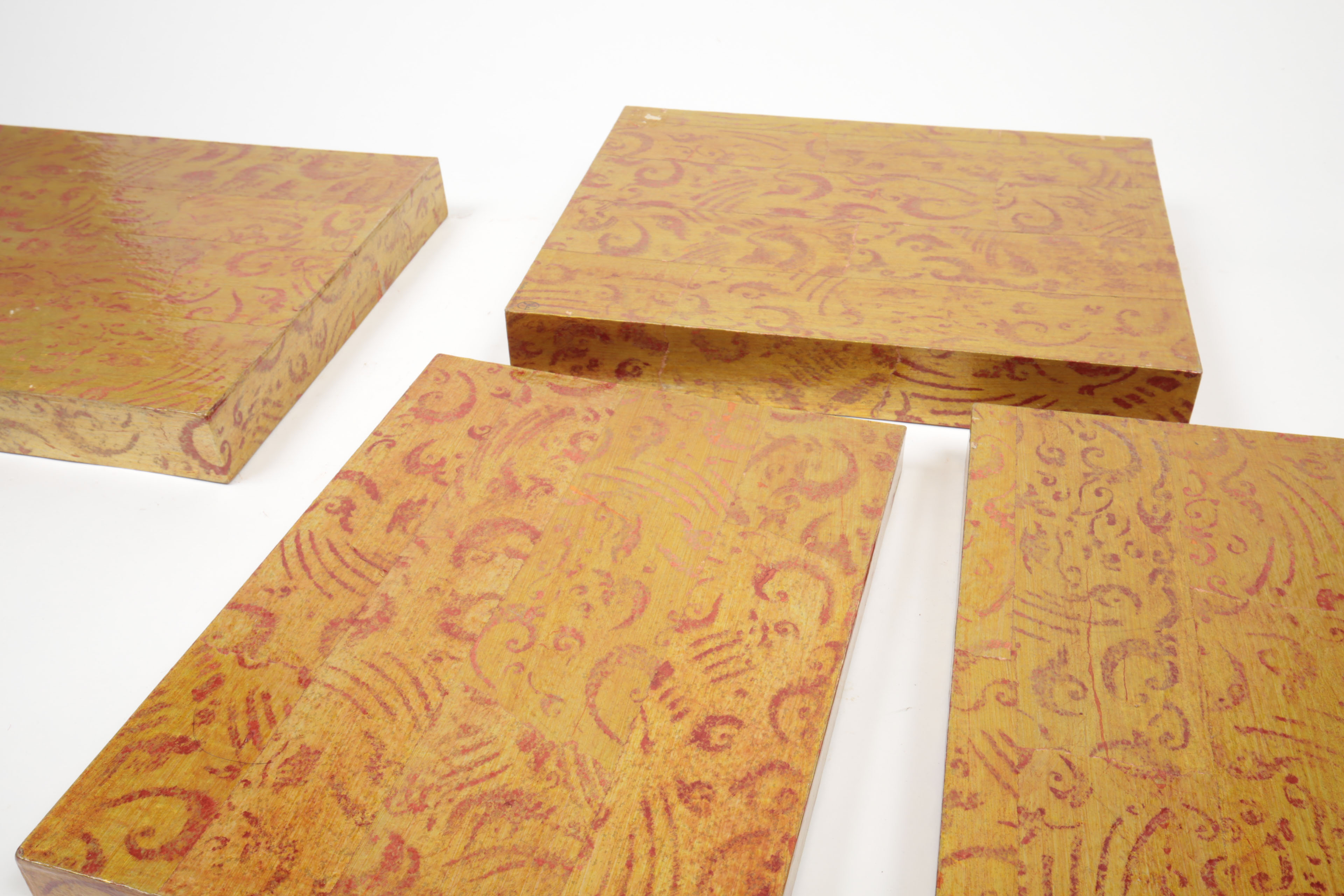 Collection of Wood Trays and Bowls