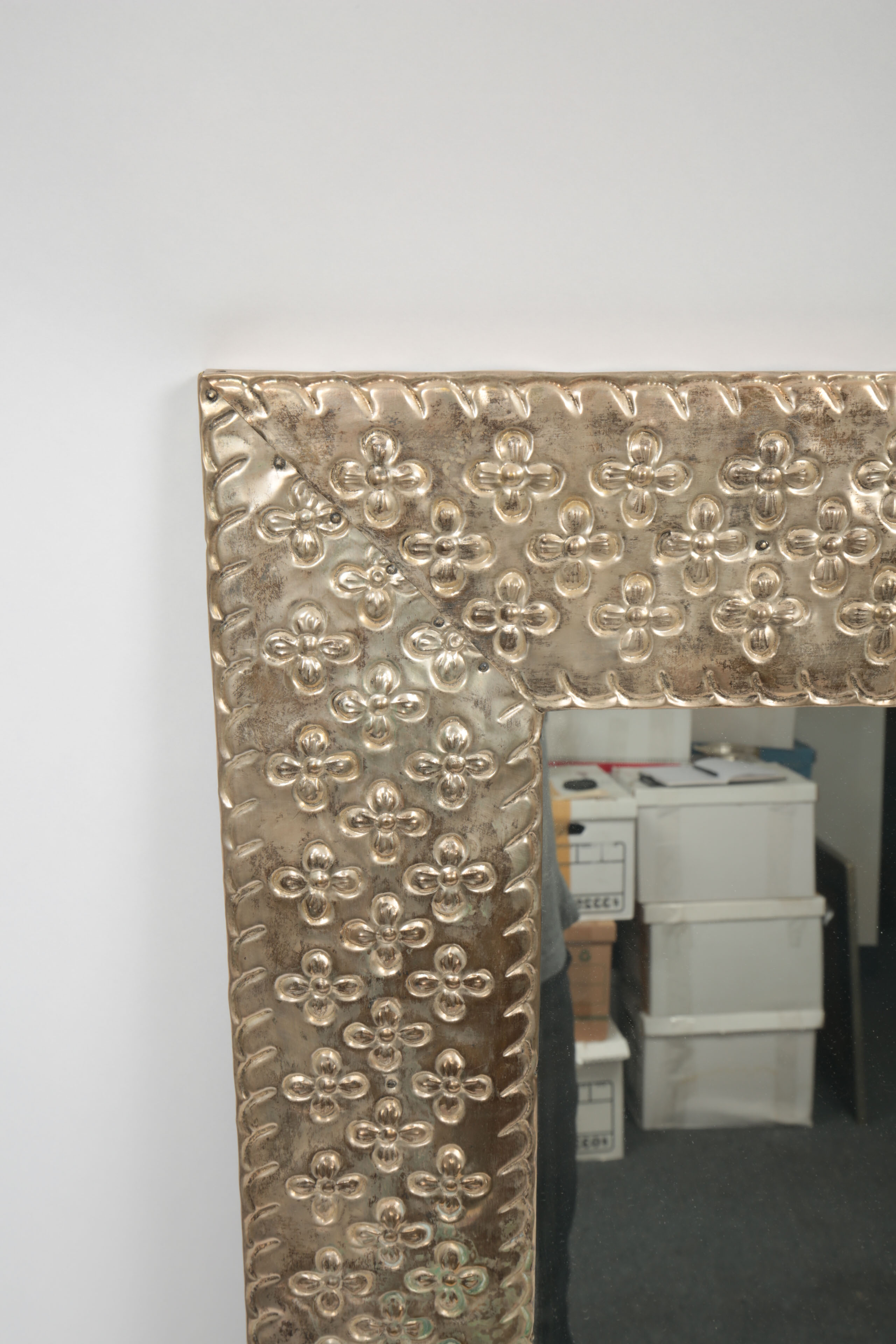 Mexican Metal Framed Wall Mirror
