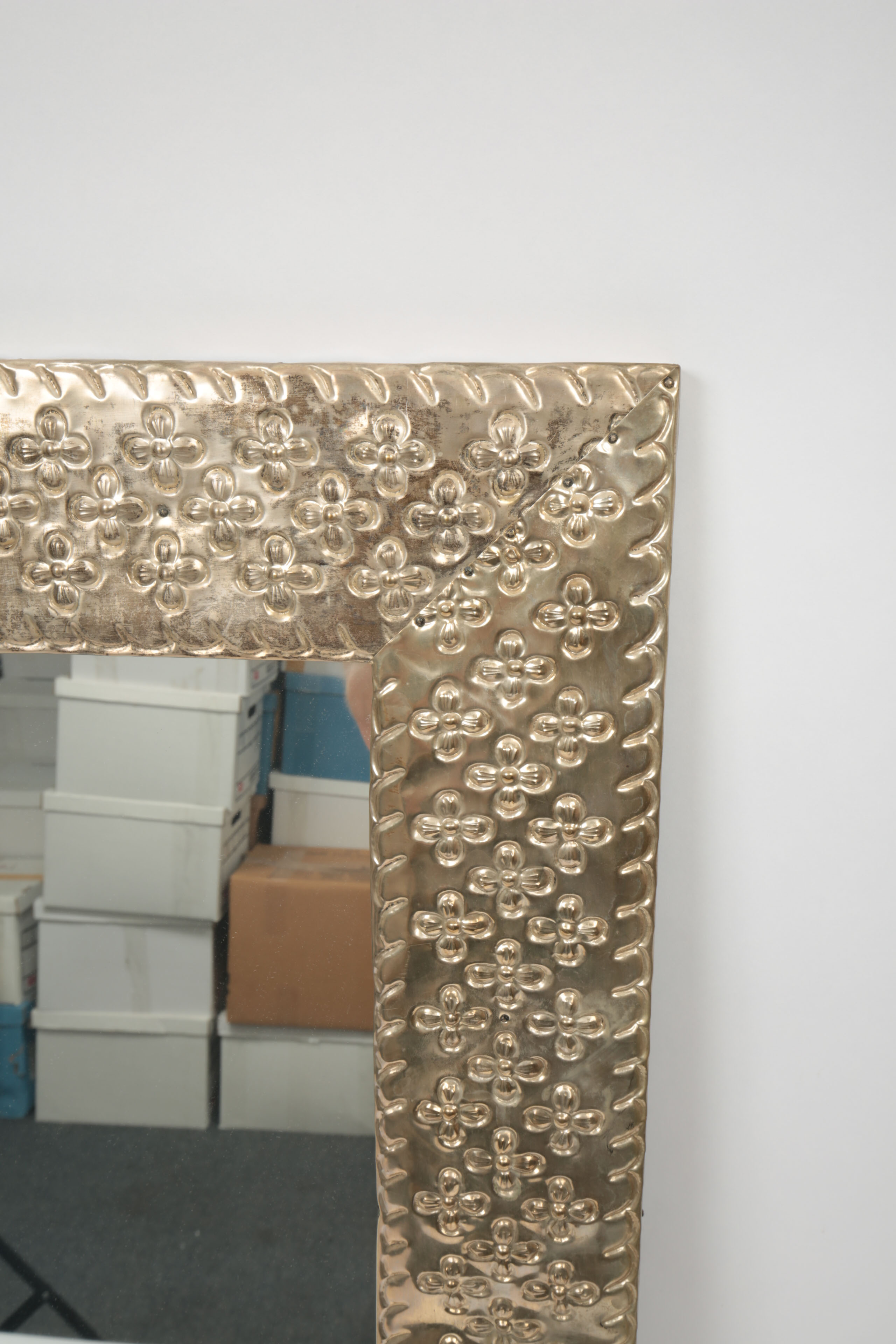 Mexican Metal Framed Wall Mirror