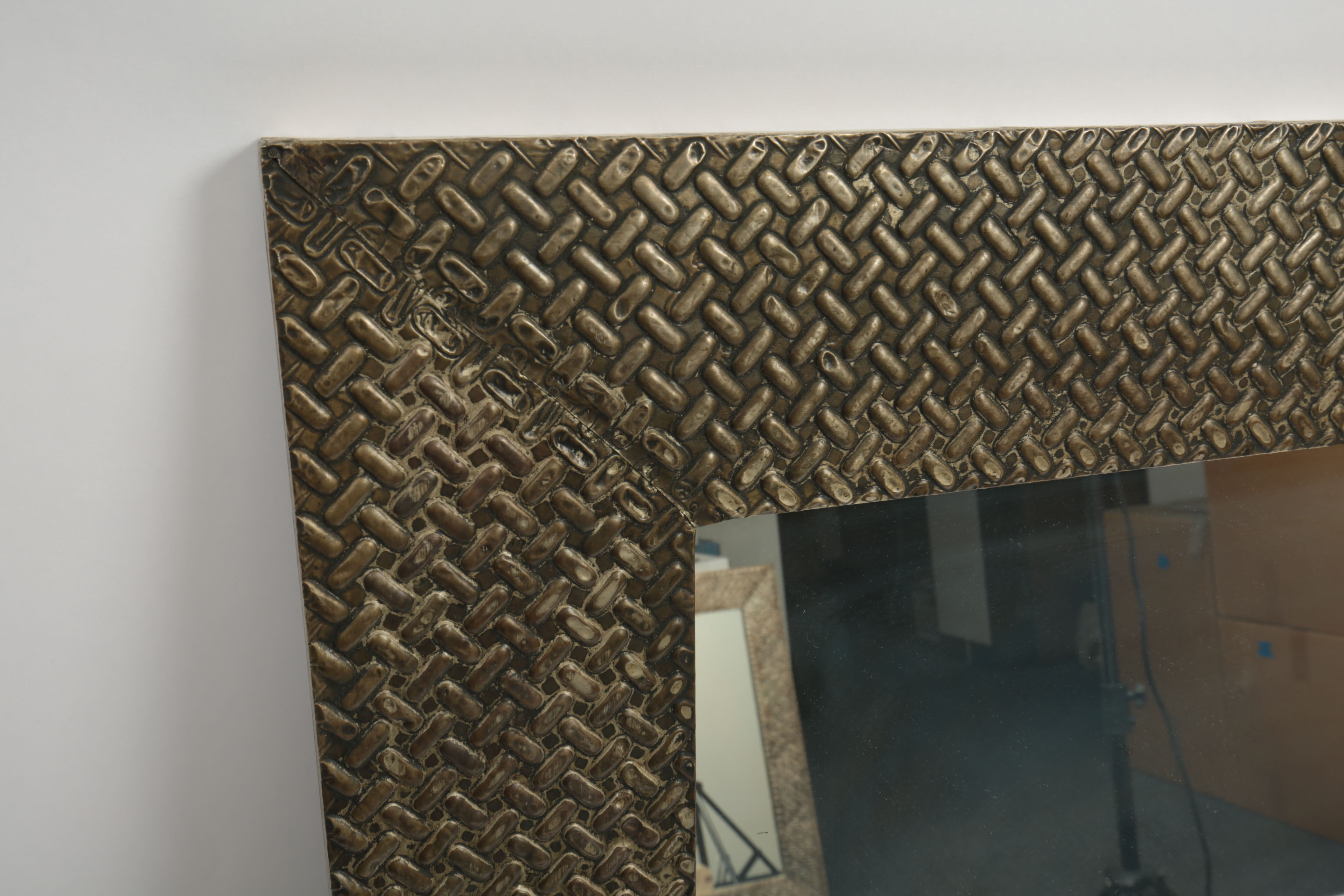 Mexican Metal-Framed Wall Mirror