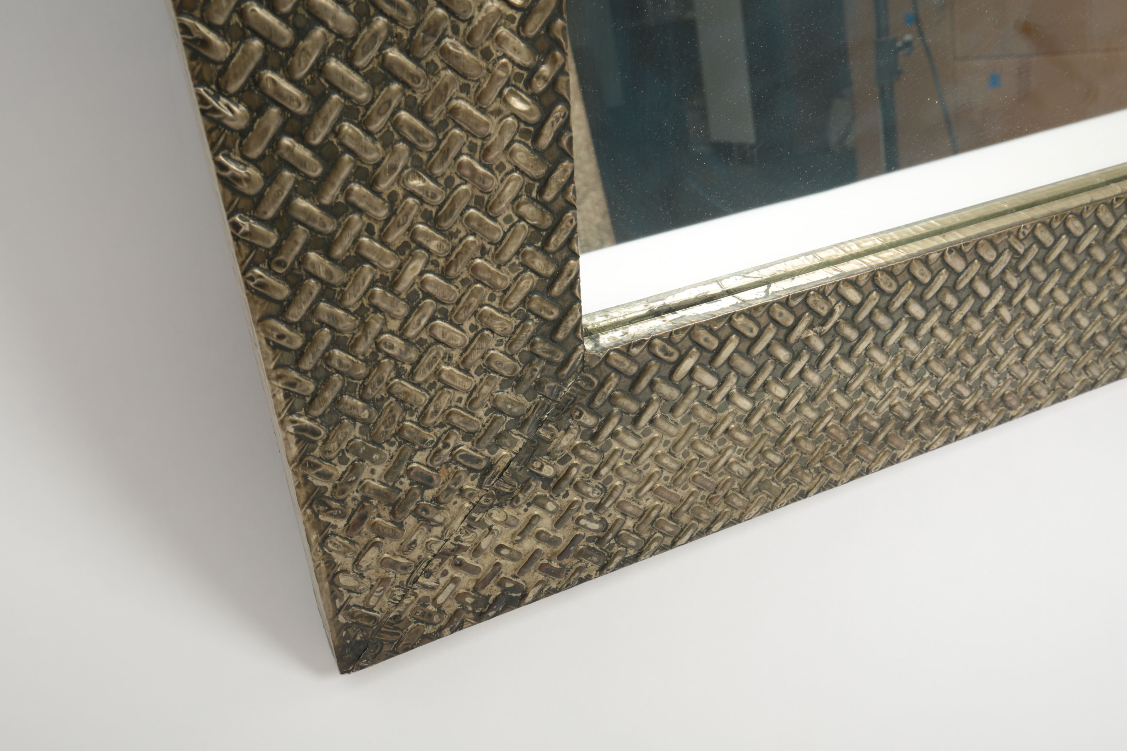 Mexican Metal-Framed Wall Mirror