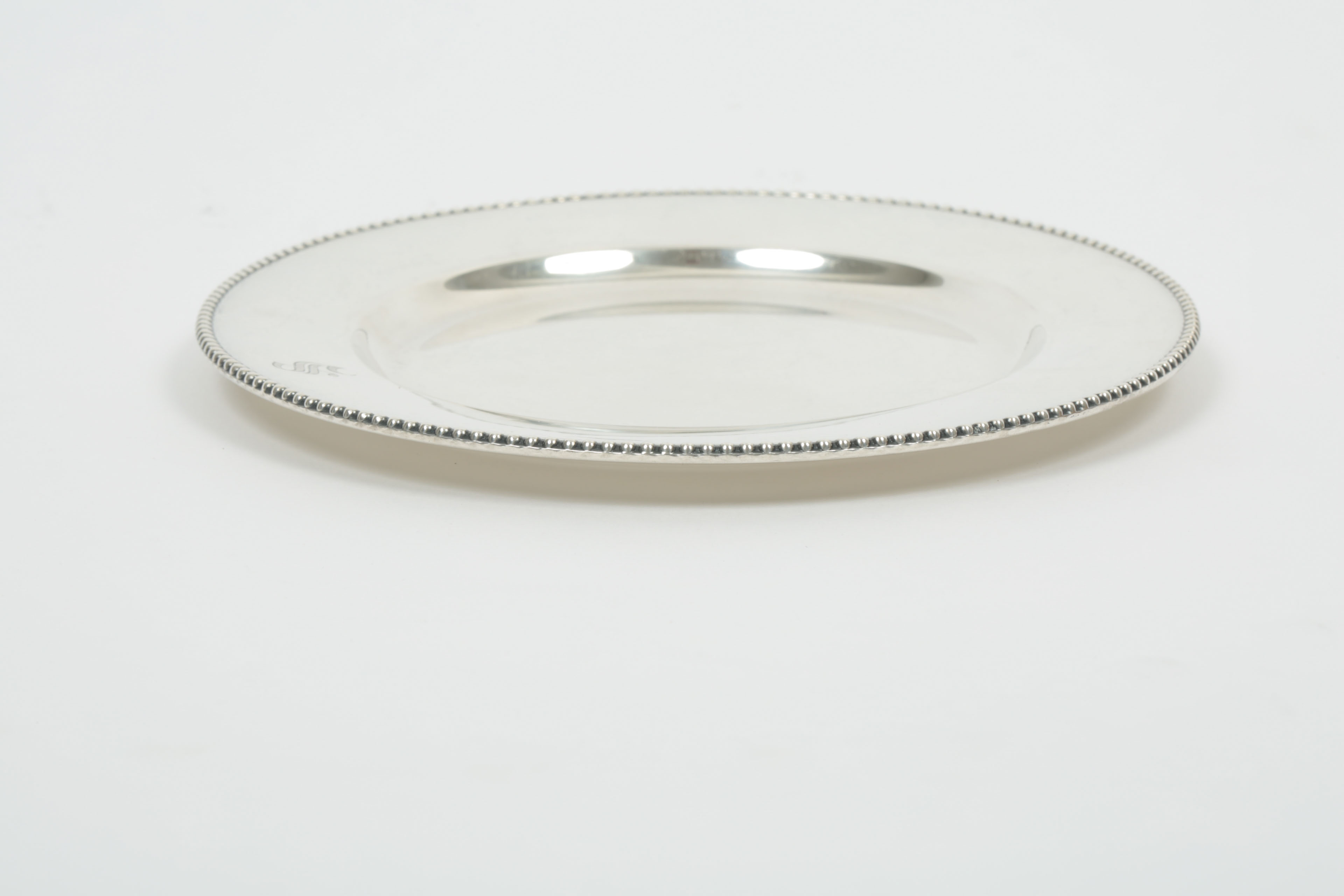 Gorham Sterling Silver Monogrammed Plate