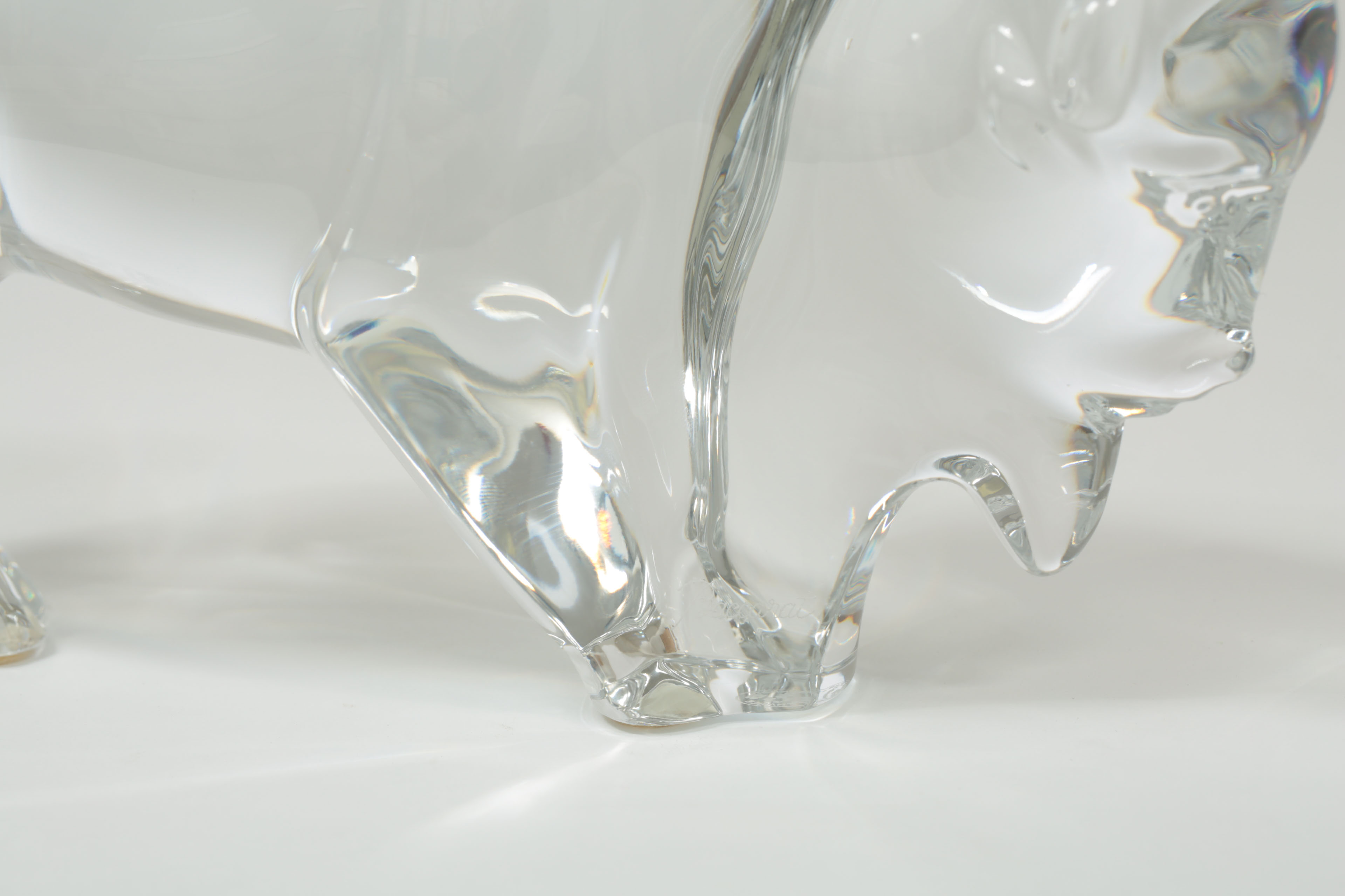 Baccarat Crystal Buffalo Figurine