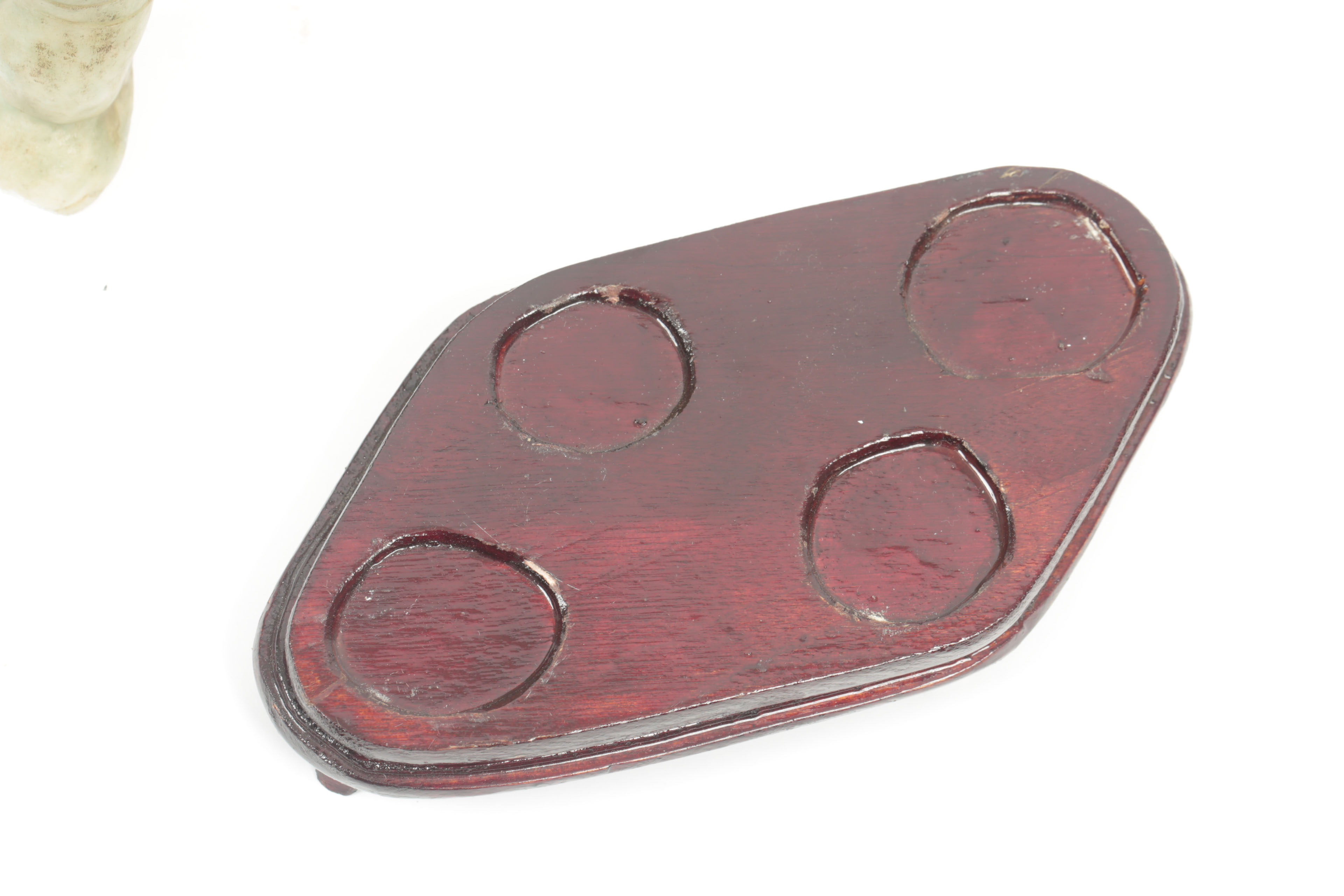 Pair of Carved Green Stone Elephants