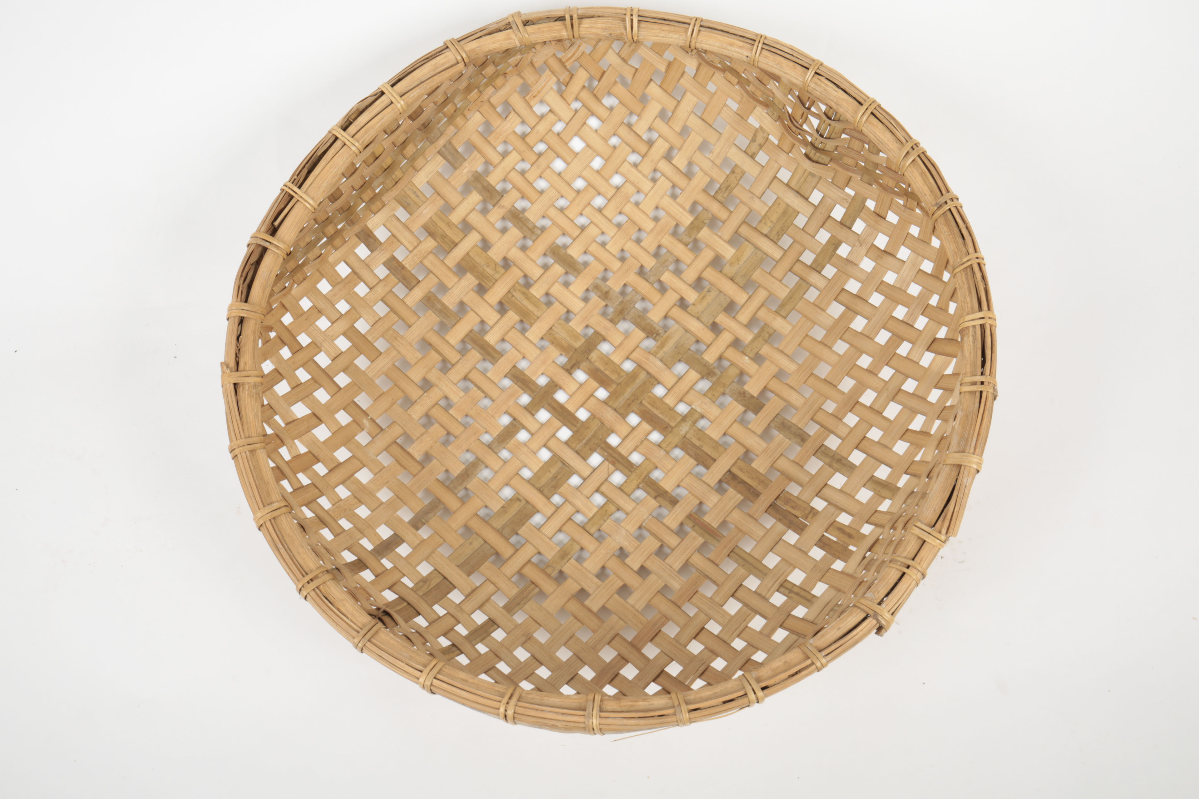 Asian Lacquered Serving Plates with Basket