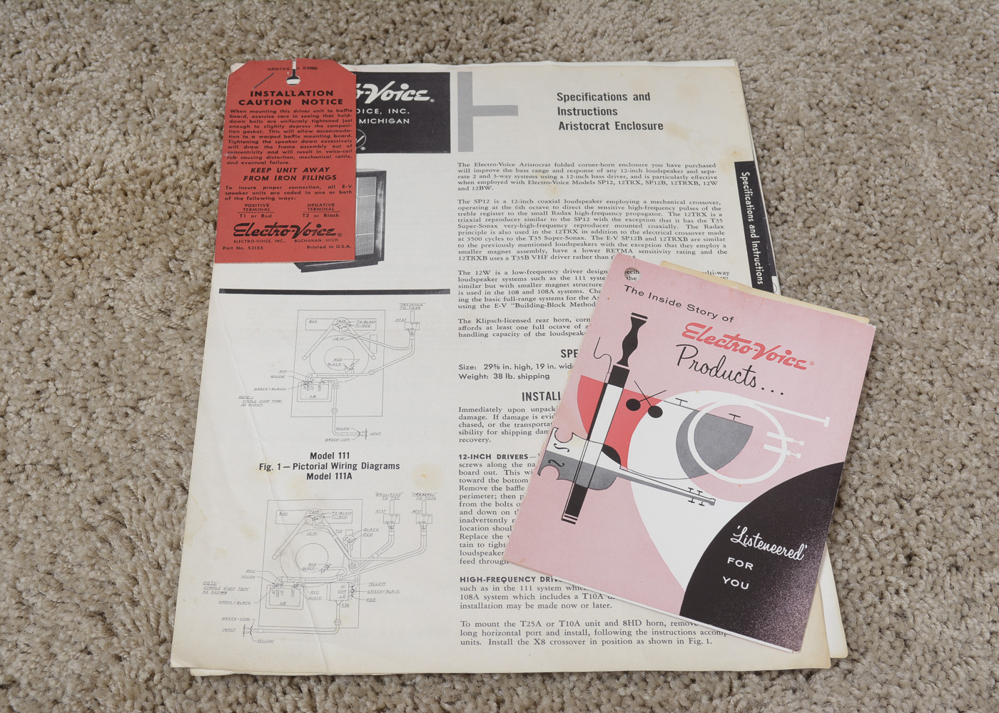 Vintage Electro-Voice Speakers