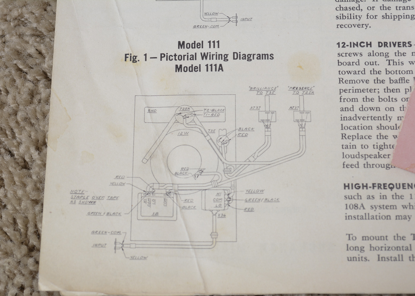 Vintage Electro-Voice Speakers