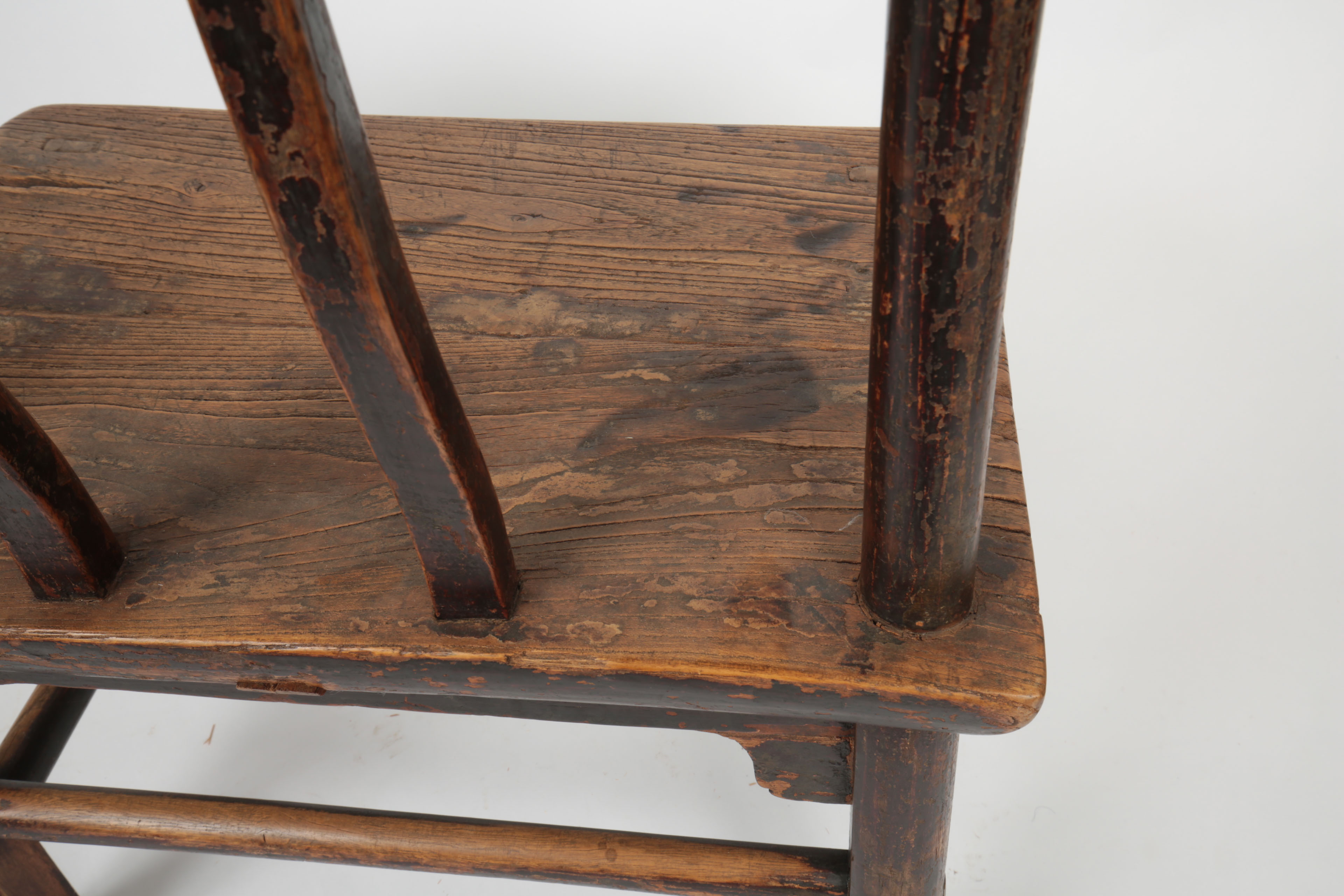 Antique Chinese Spindle-Back Side Chair