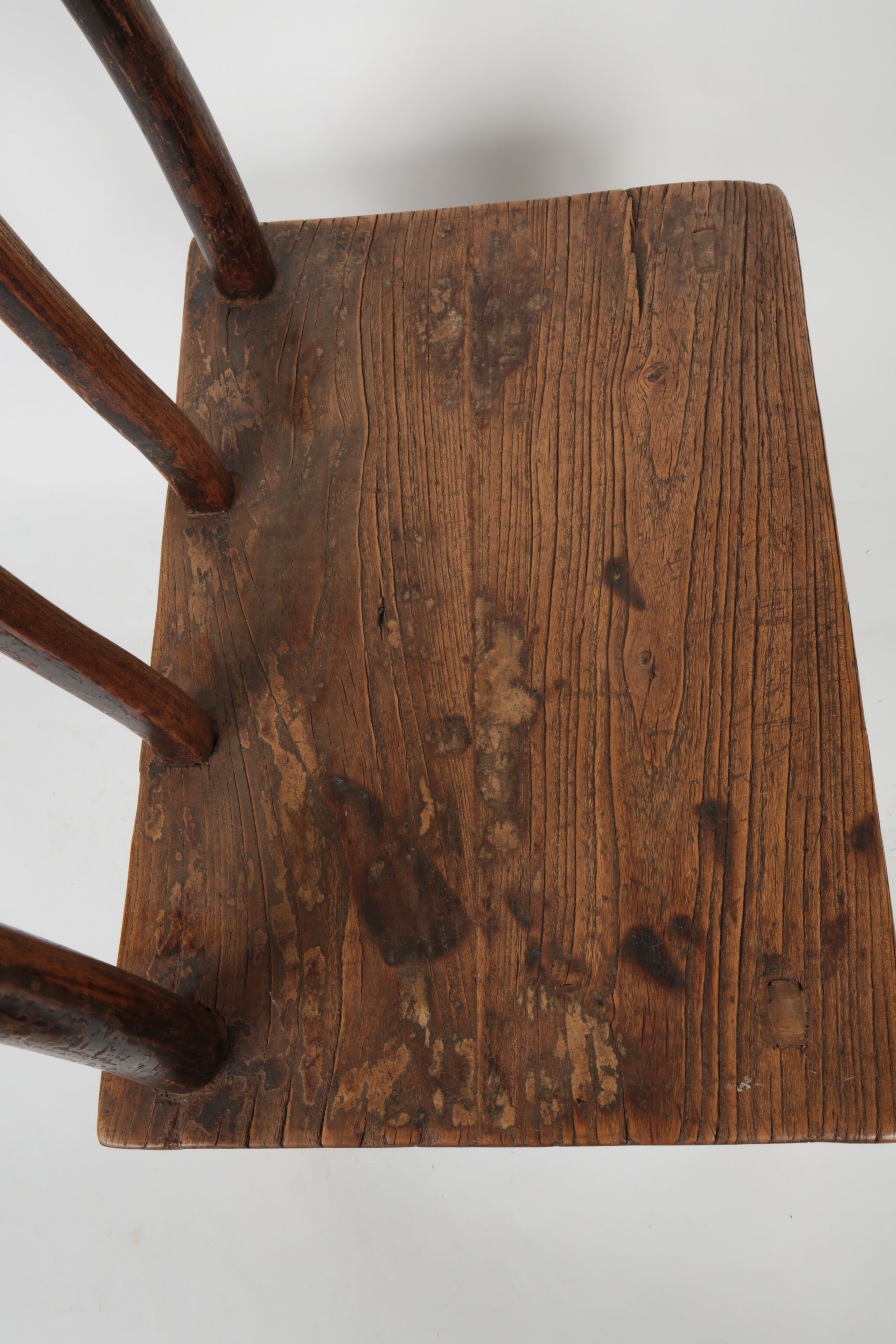 Antique Chinese Spindle-Back Side Chair