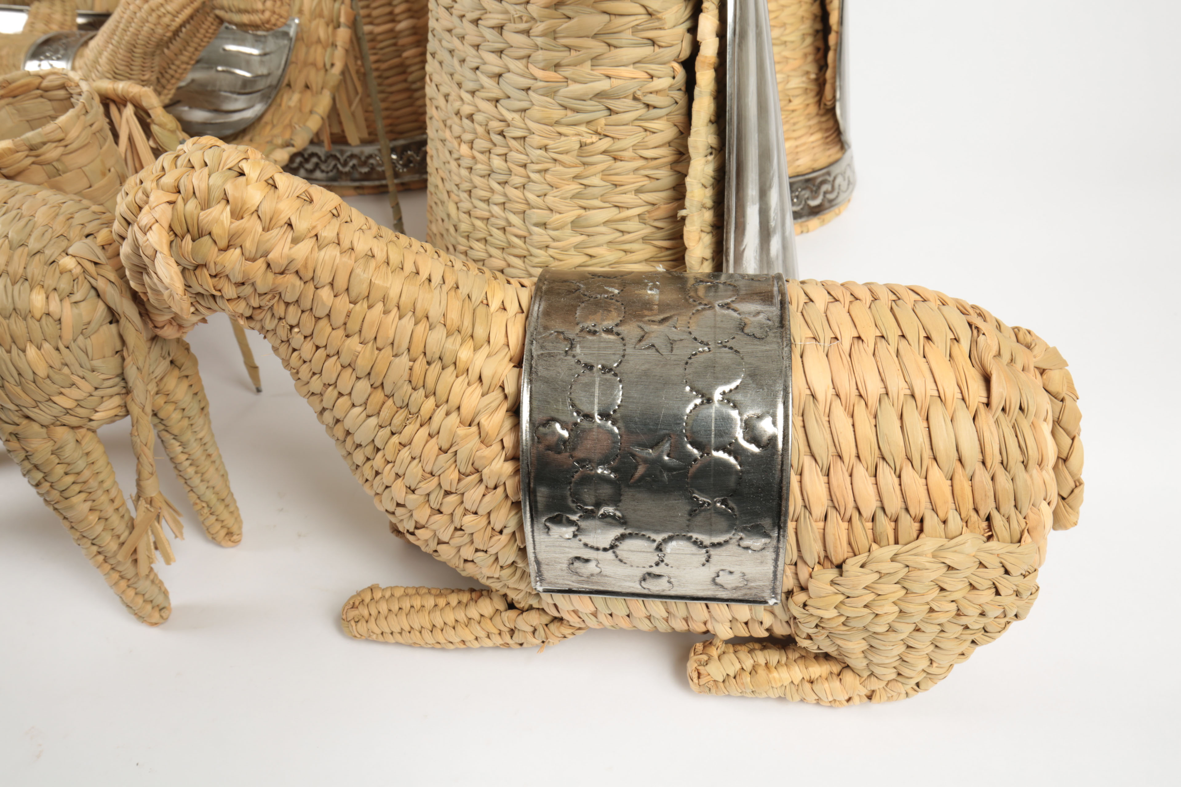 Mexican Woven Fiber Nativity Scene