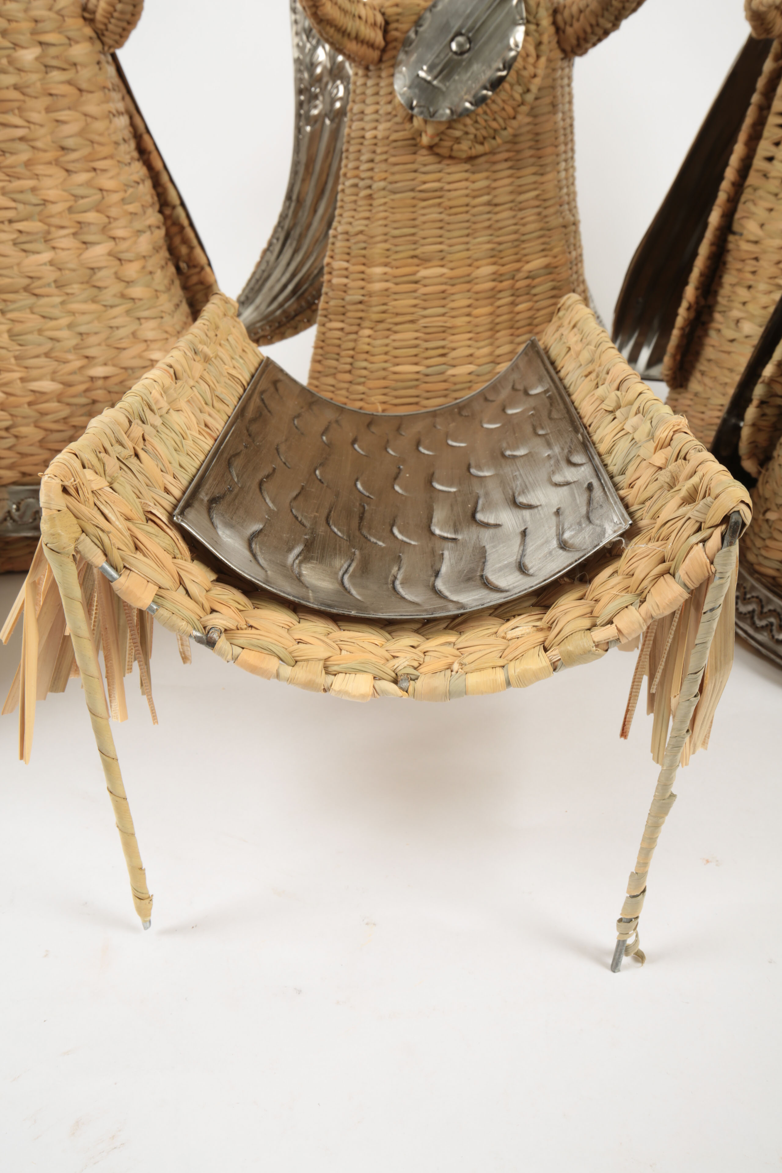 Mexican Woven Fiber Nativity Scene