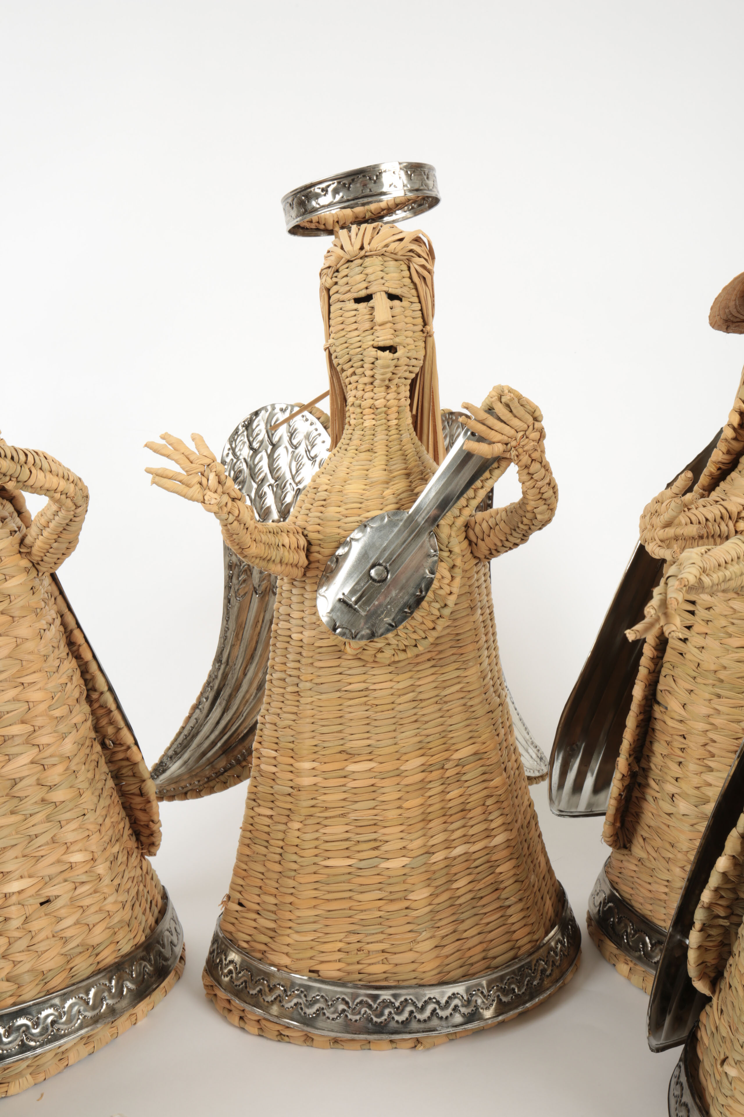 Mexican Woven Fiber Nativity Scene