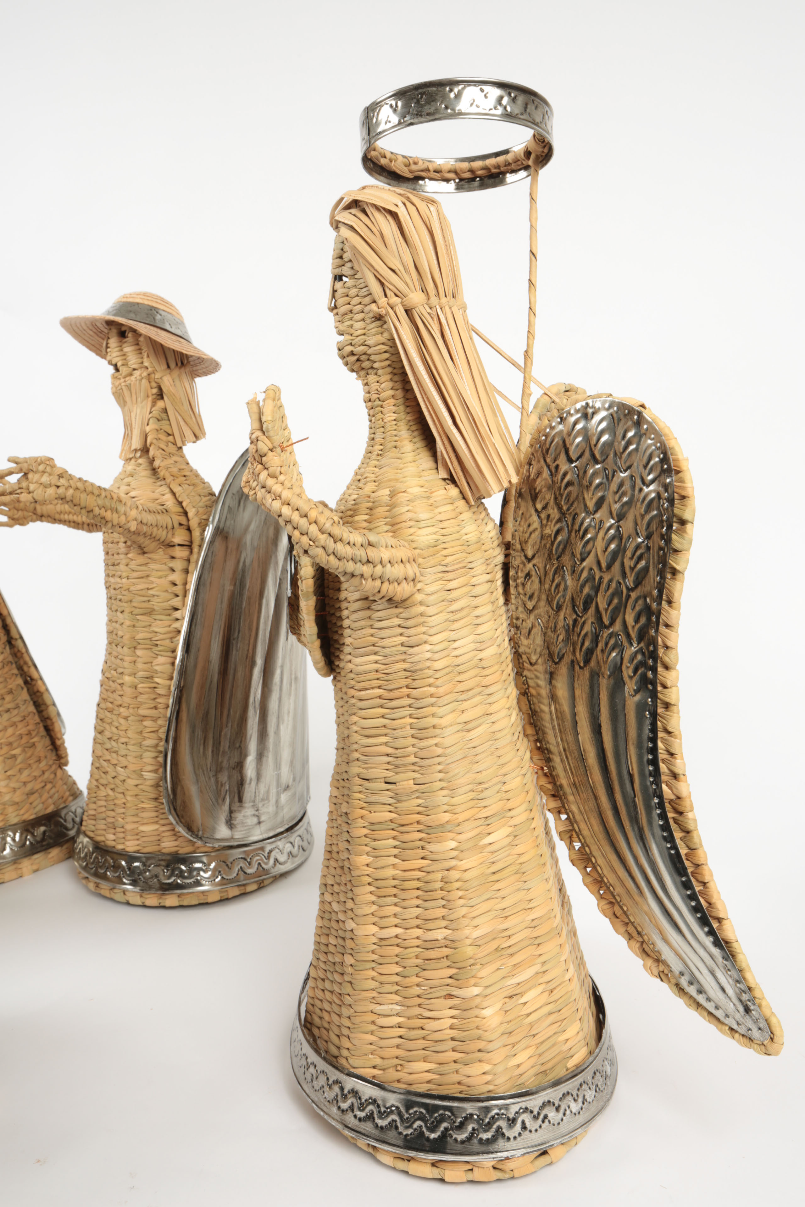 Mexican Woven Fiber Nativity Scene