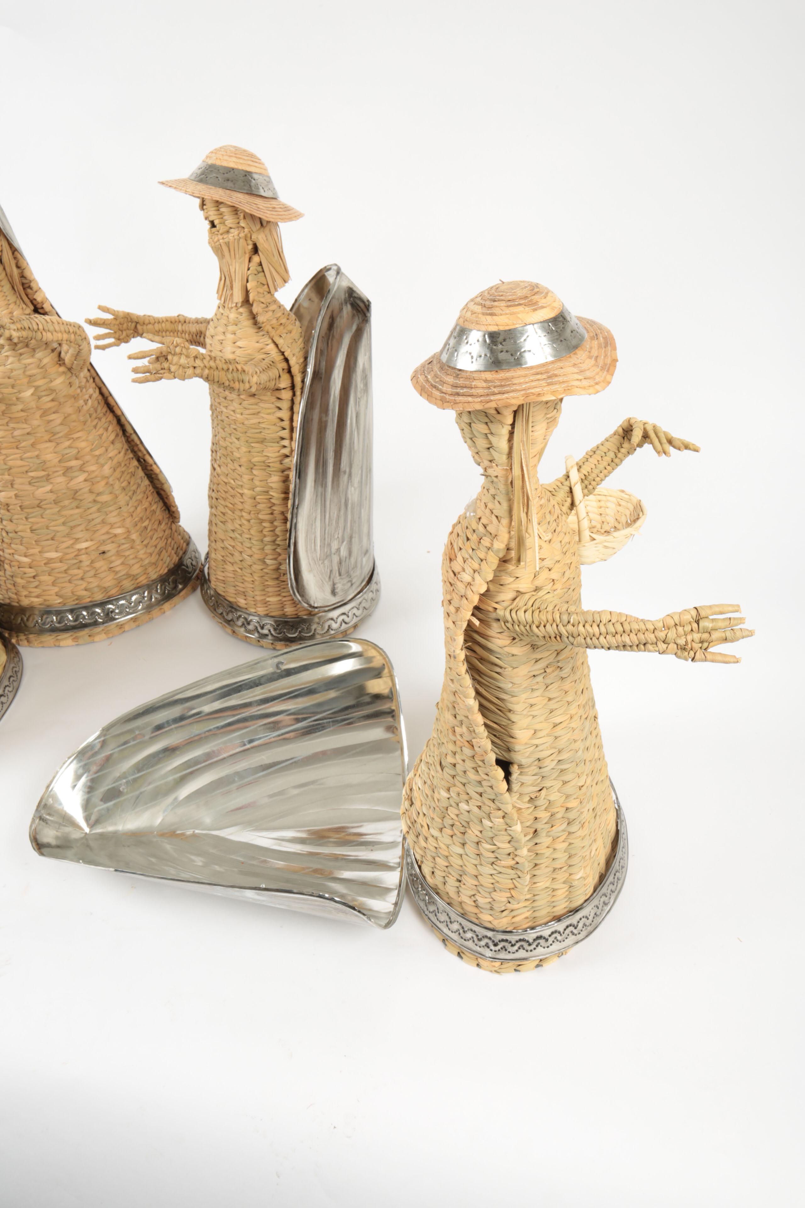 Mexican Woven Fiber Nativity Scene