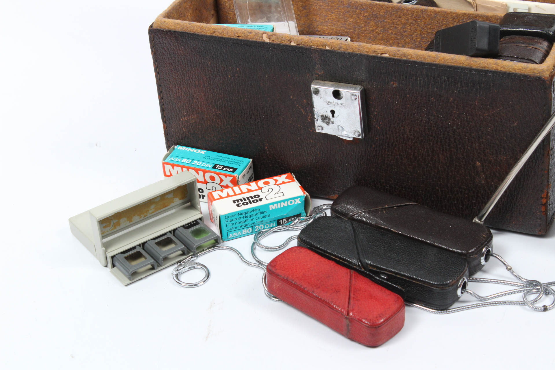 Vintage Camera Box and Accessories
