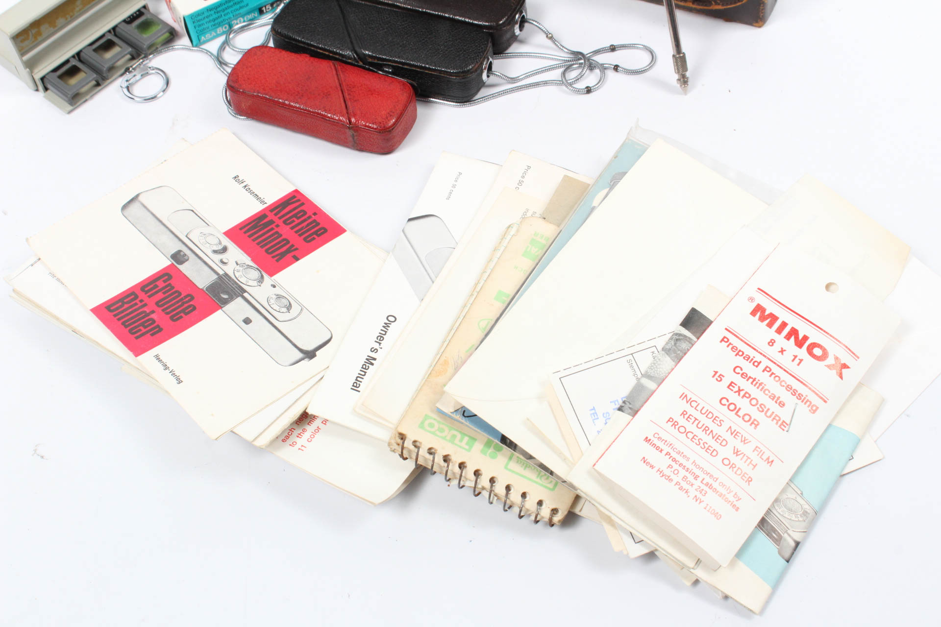 Vintage Camera Box and Accessories