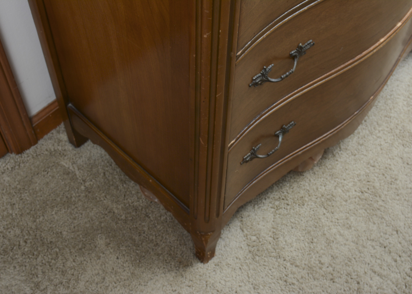 Vintage Provincial Louis XV Style Chest of Drawers by Bassett