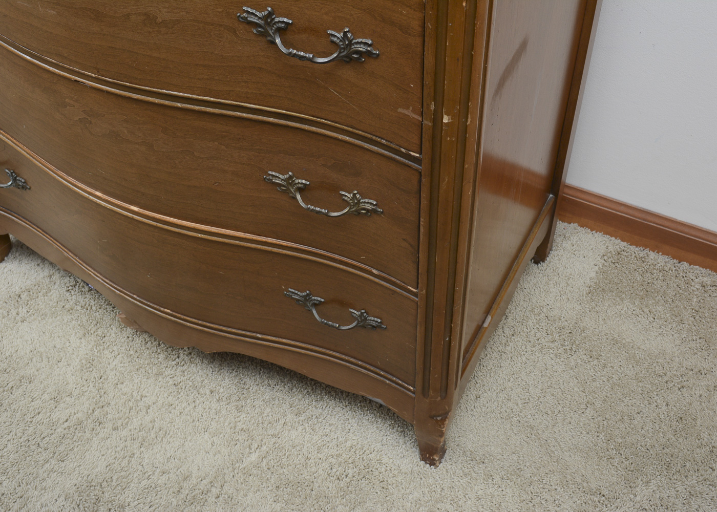 Vintage Provincial Louis XV Style Chest of Drawers by Bassett