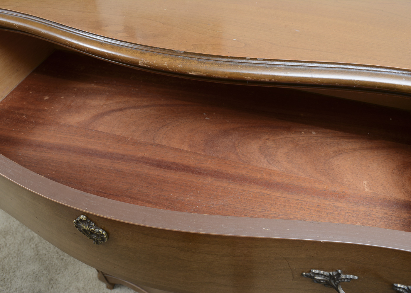 Vintage Provincial Louis XV Style Chest of Drawers by Bassett