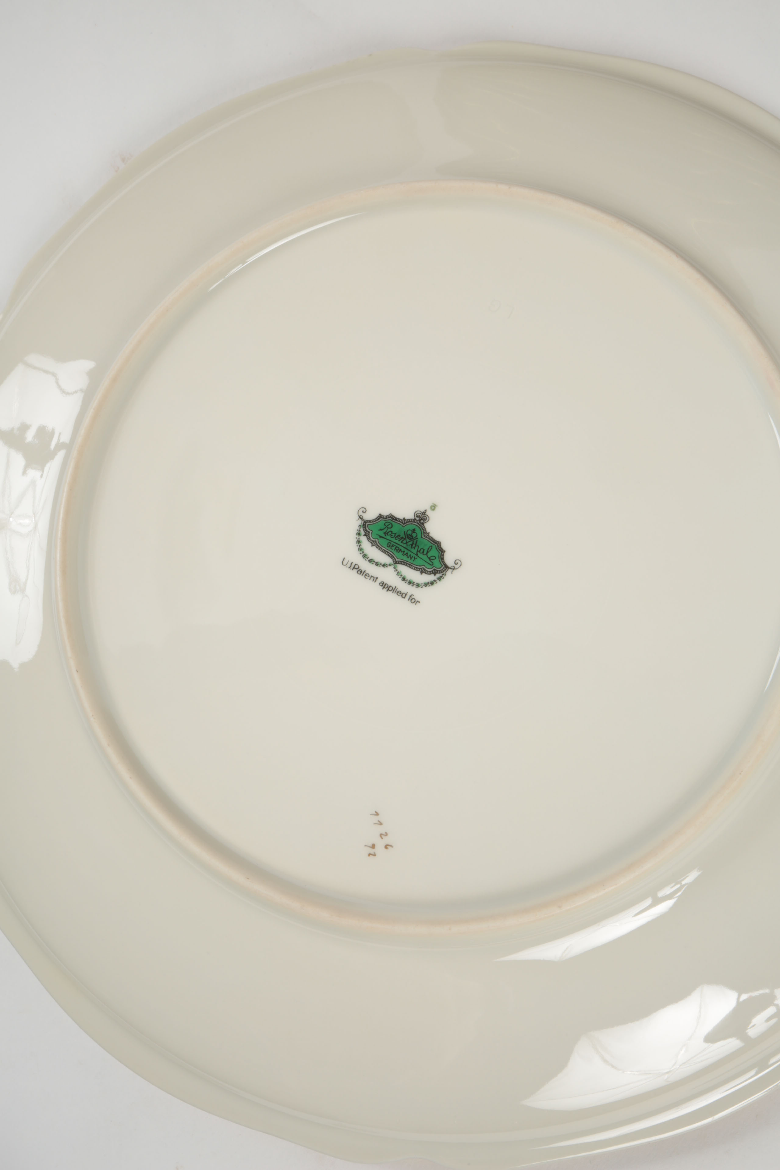 Rosenthal Porcelain China Plates and Wicker Basket