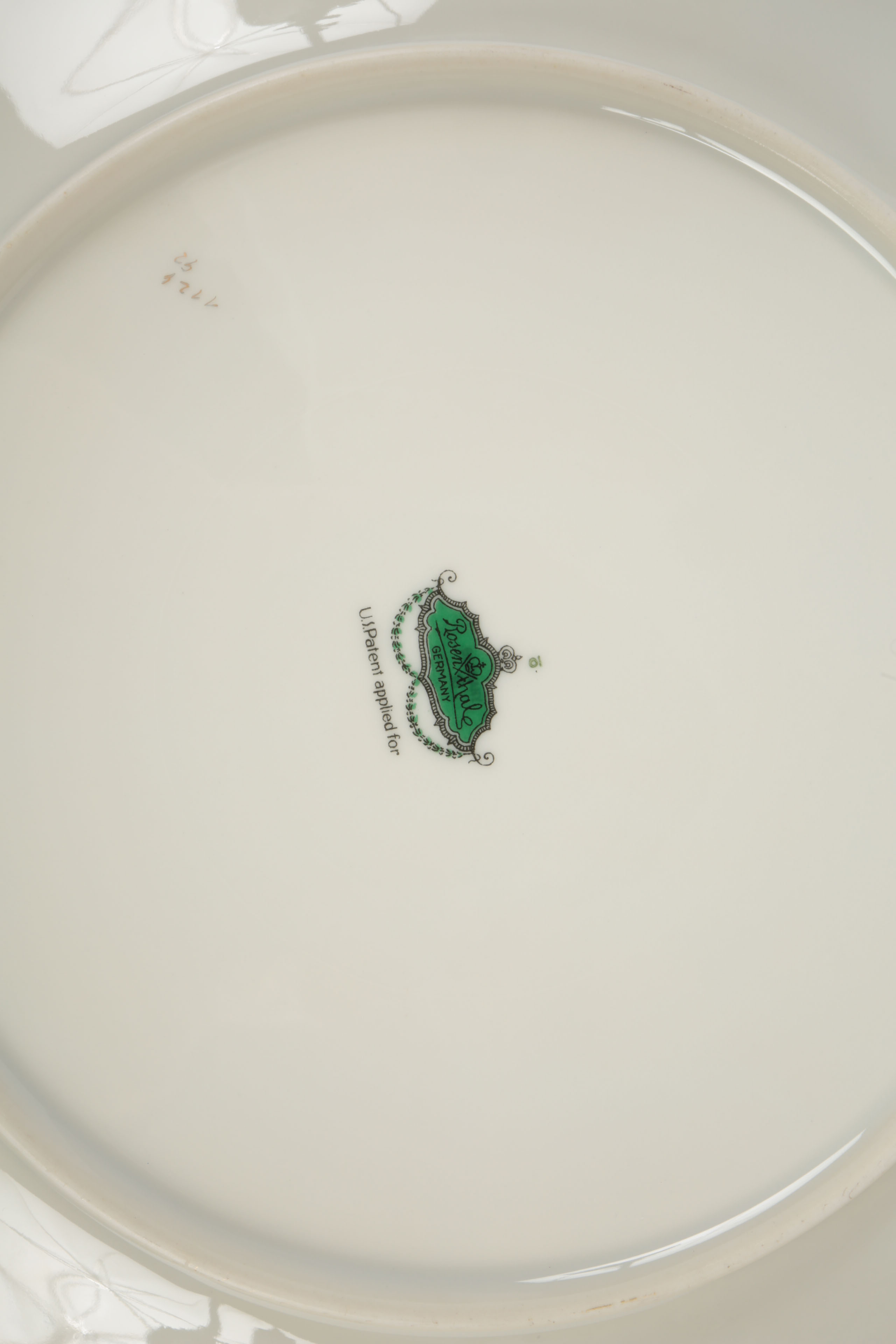 Rosenthal Porcelain China Plates and Wicker Basket