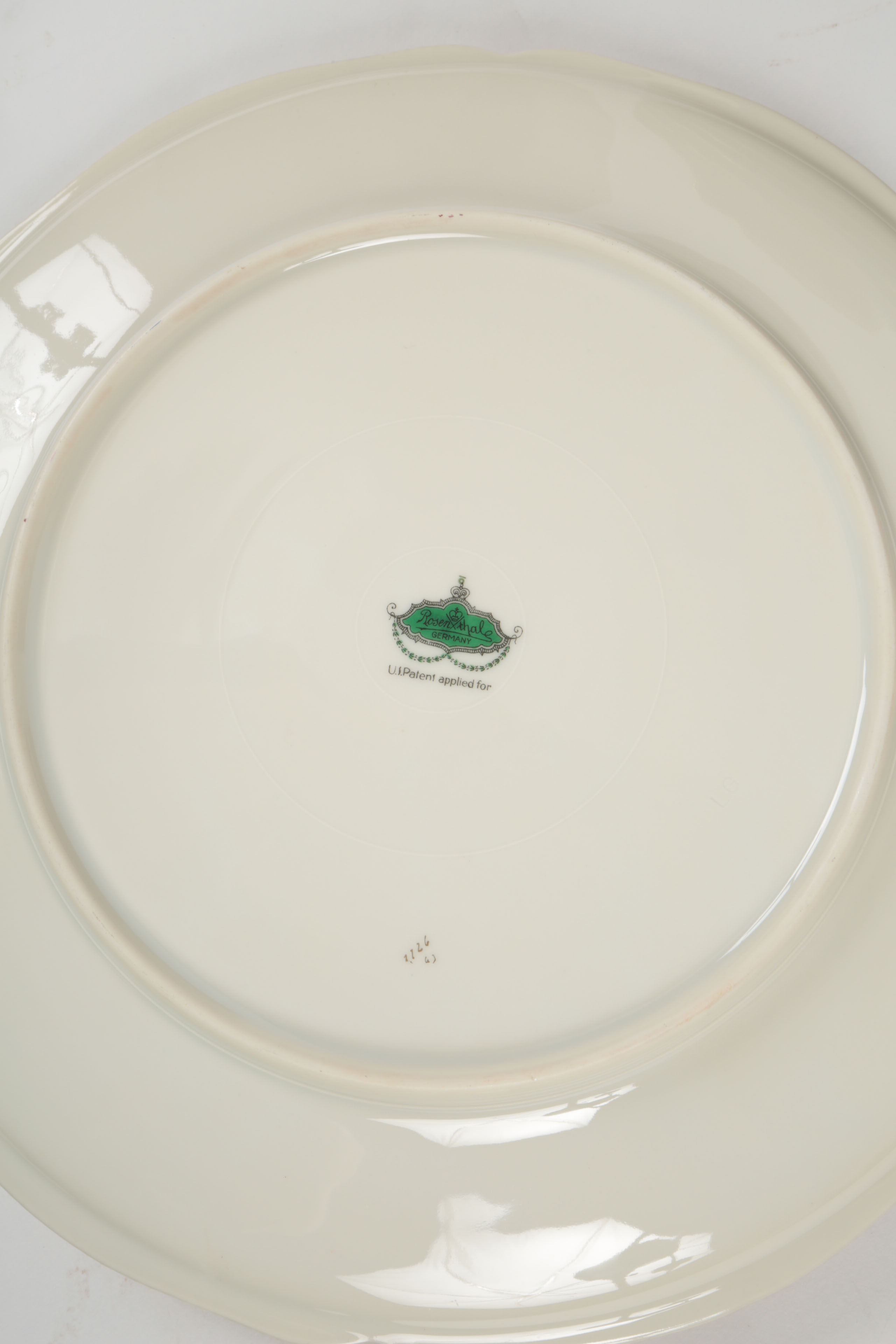 Rosenthal Porcelain China Plates and Wicker Basket