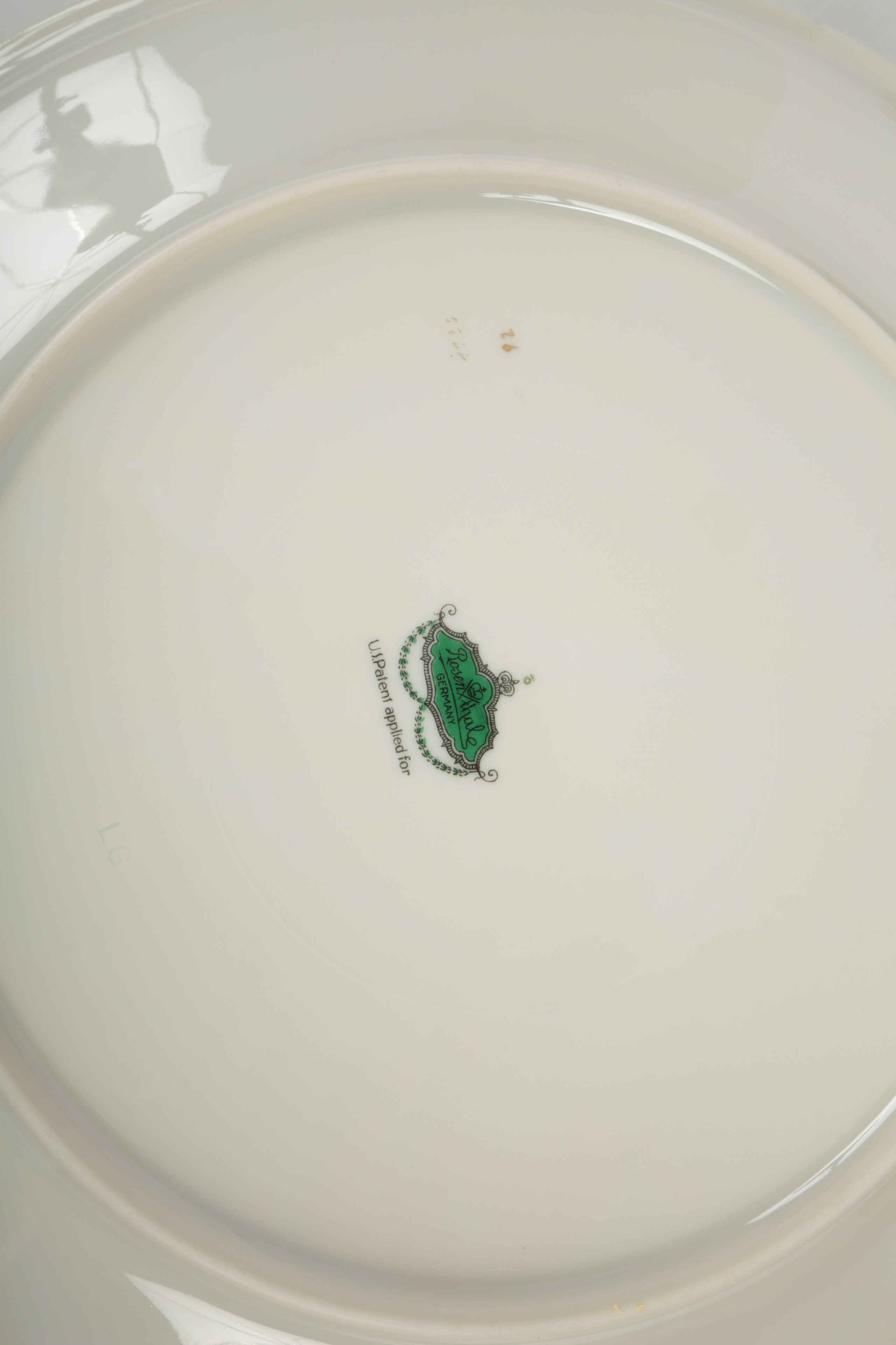 Rosenthal Porcelain China Plates and Wicker Basket