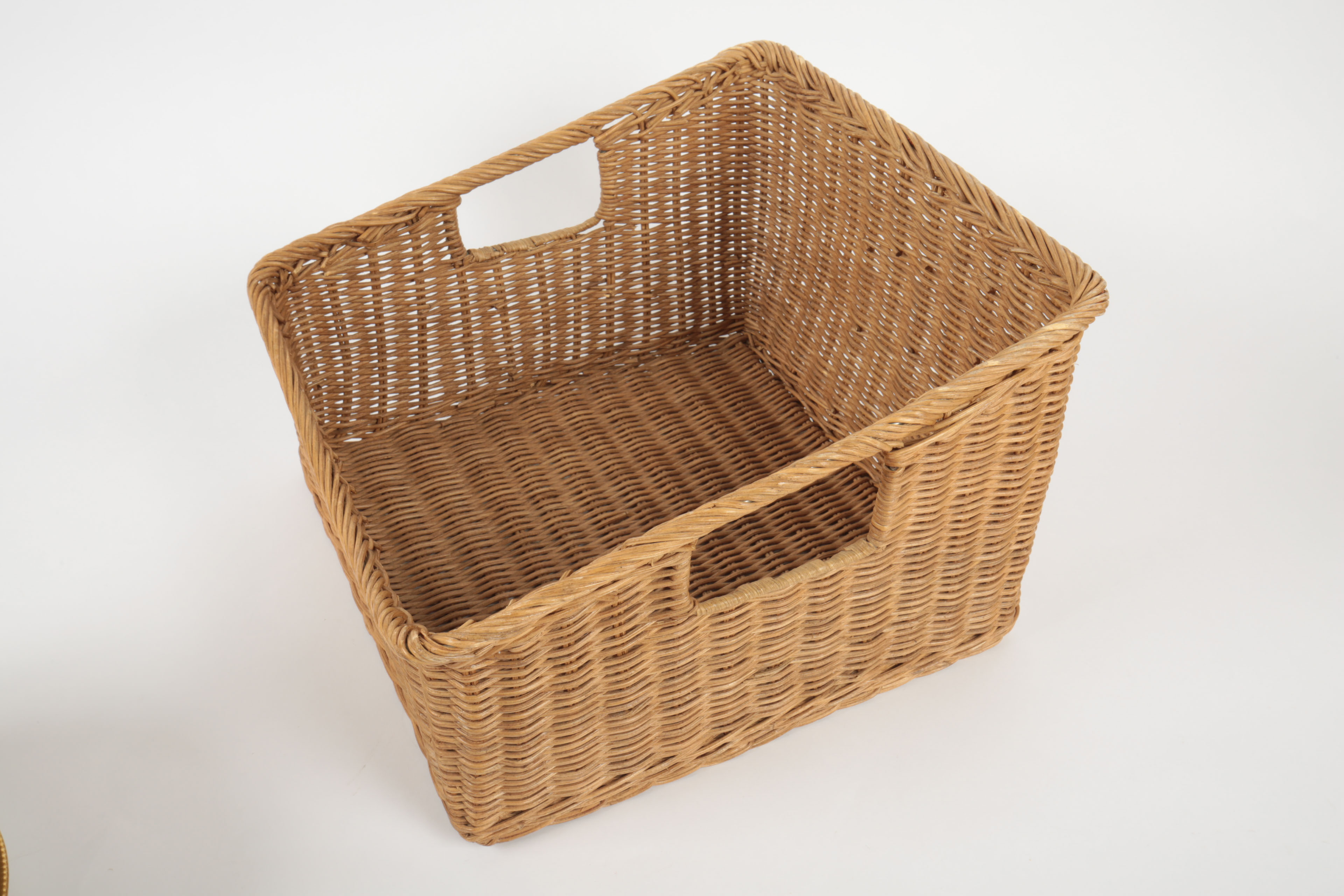 Rosenthal Porcelain China Plates and Wicker Basket