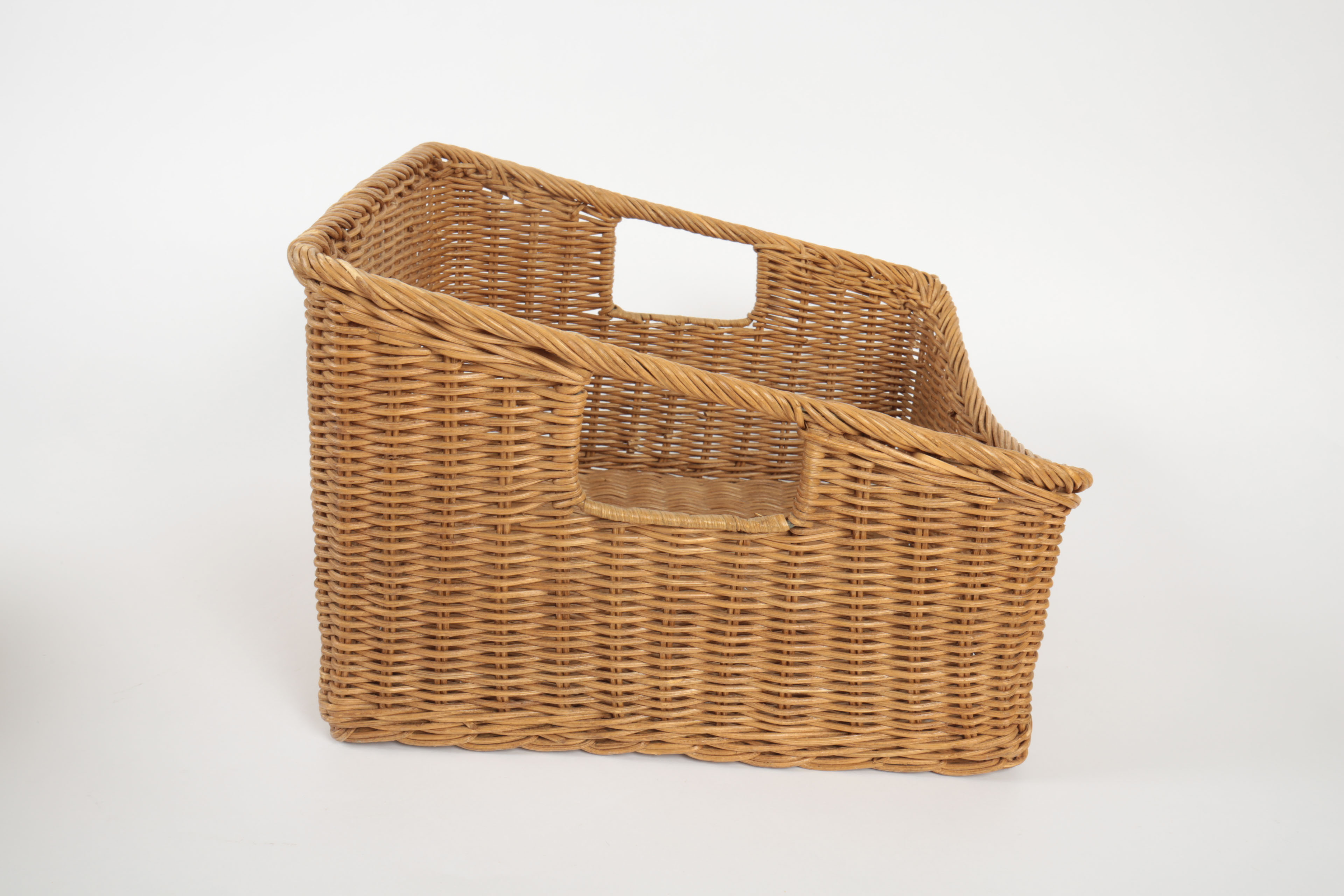 Rosenthal Porcelain China Plates and Wicker Basket