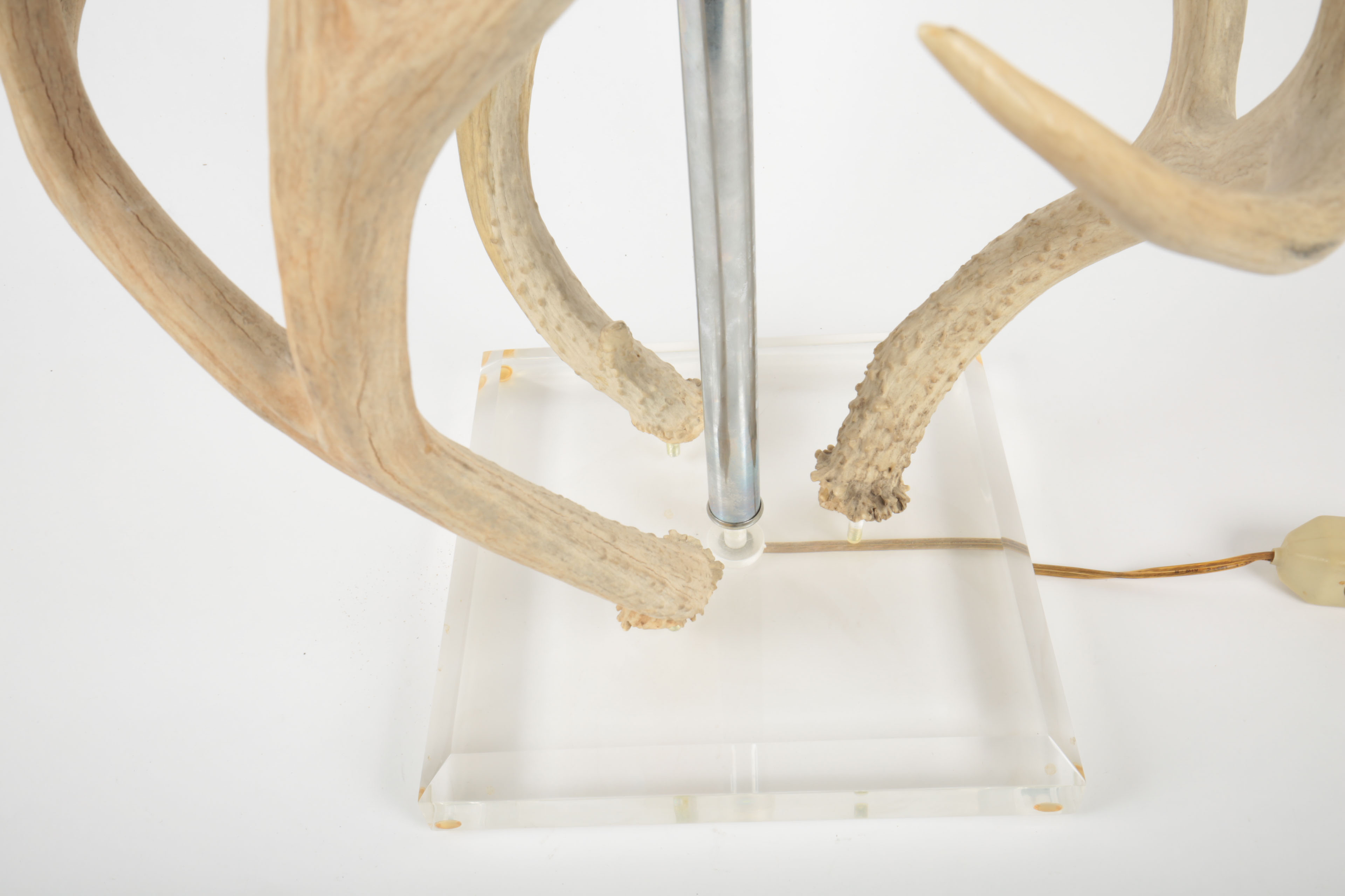 Vintage Antler and Lucite Lamp