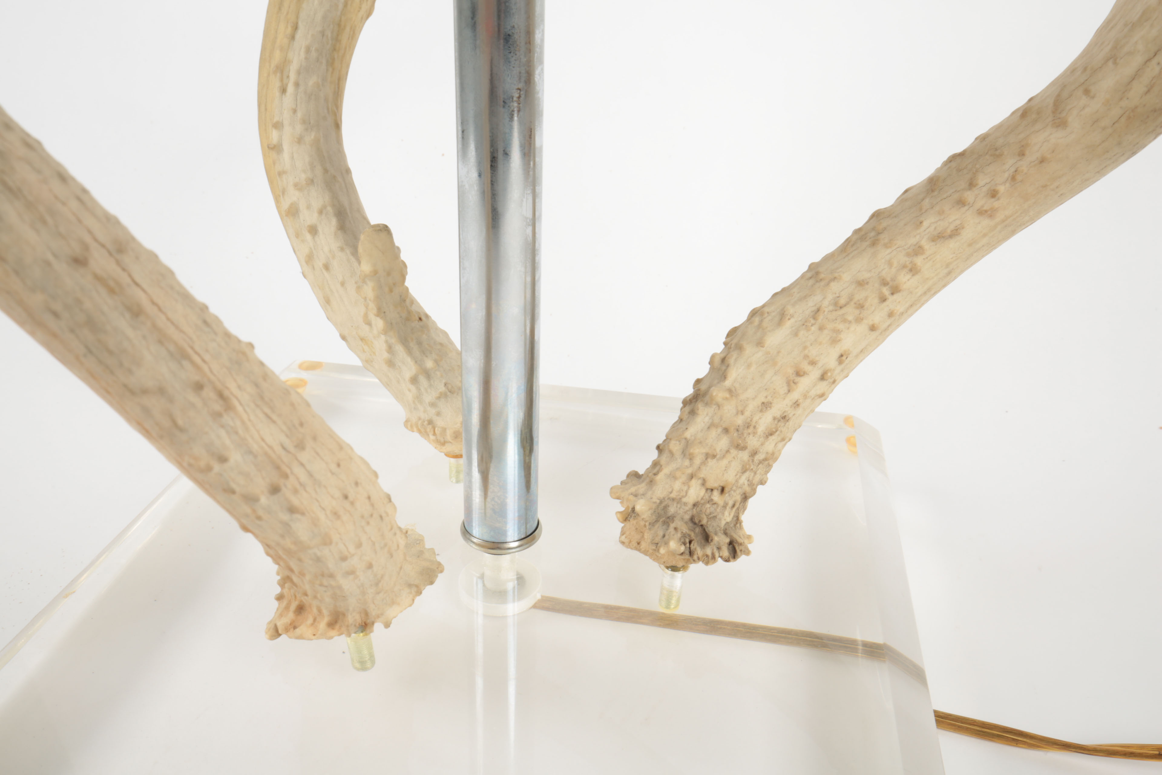 Vintage Antler and Lucite Lamp