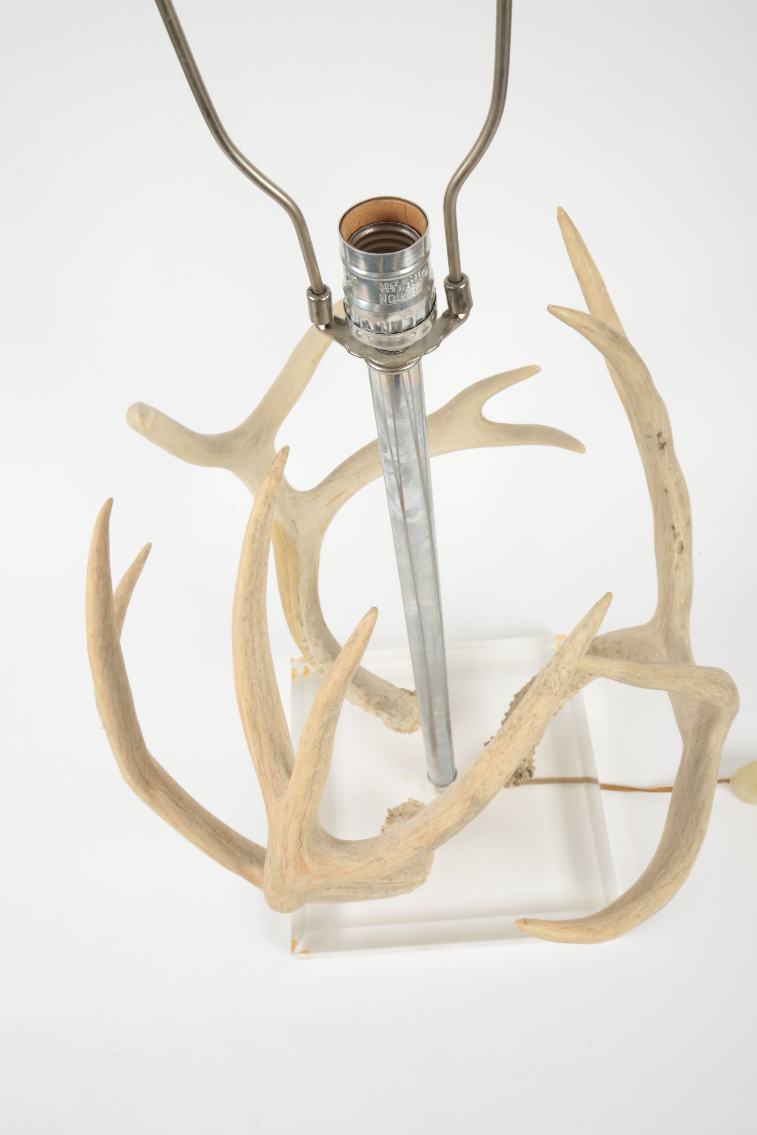 Vintage Antler and Lucite Lamp