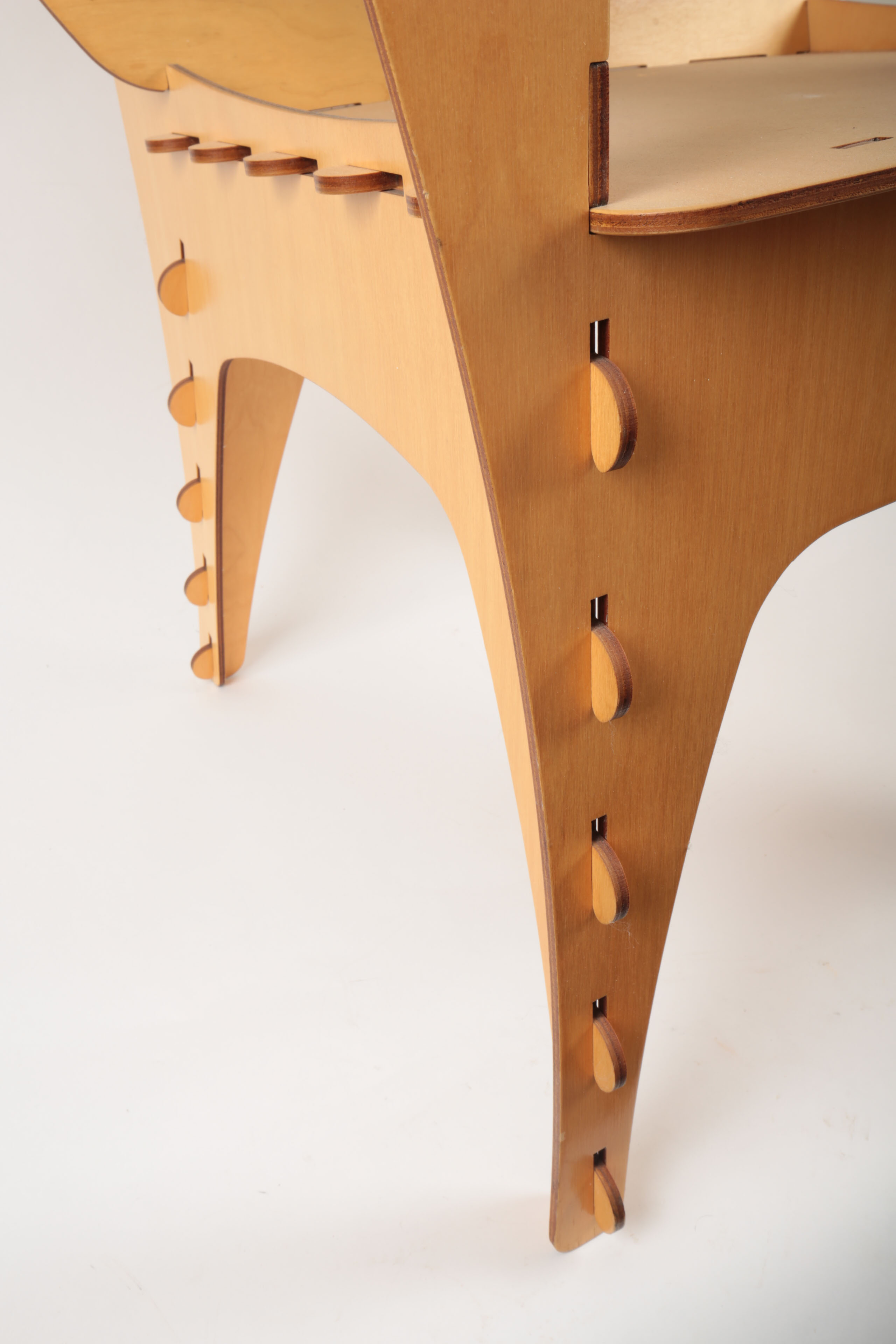 David Kawecki Birch Plywood Puzzle Chair