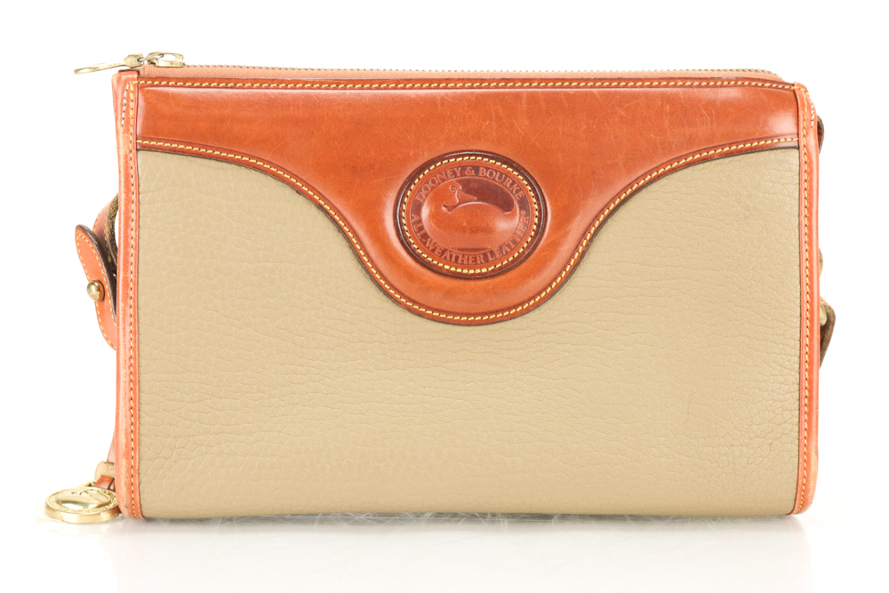 Vintage Dooney & Bourke Pebbled Leather Shoulder Bag