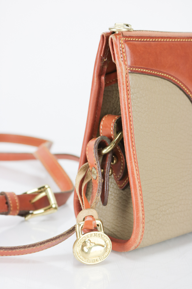 Vintage Dooney & Bourke Pebbled Leather Shoulder Bag