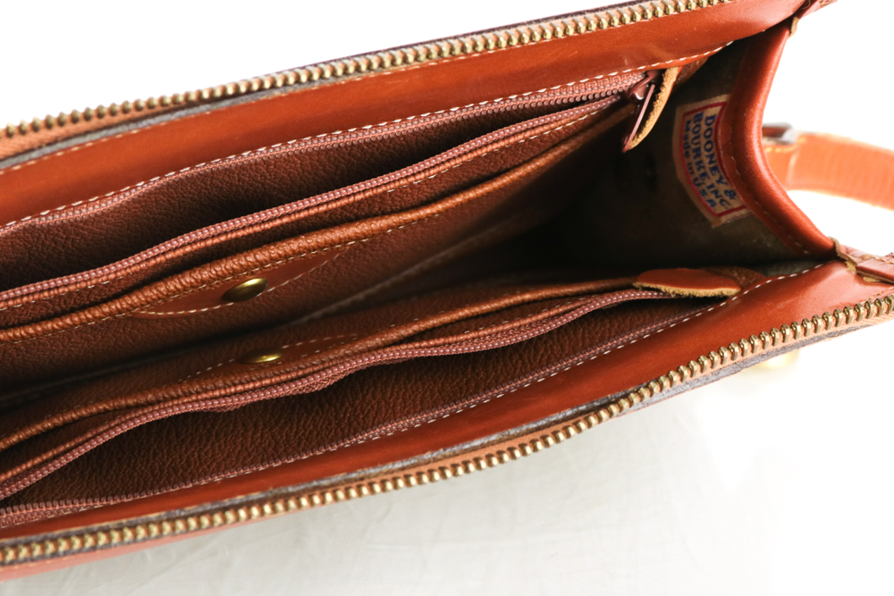 Vintage Dooney & Bourke Pebbled Leather Shoulder Bag