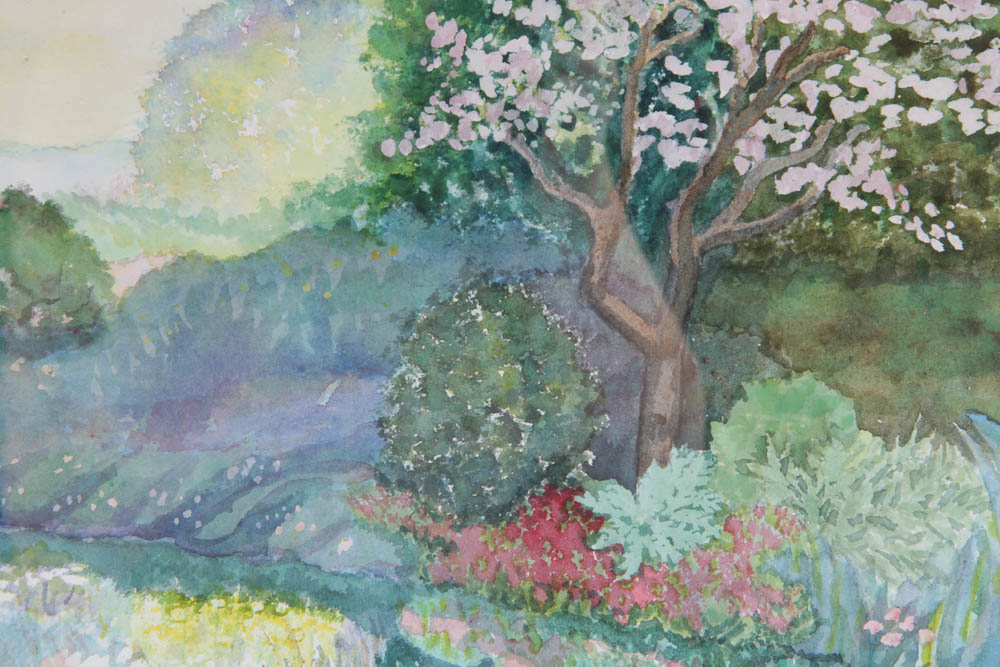 Mary H. Wright Original Watercolor Painting