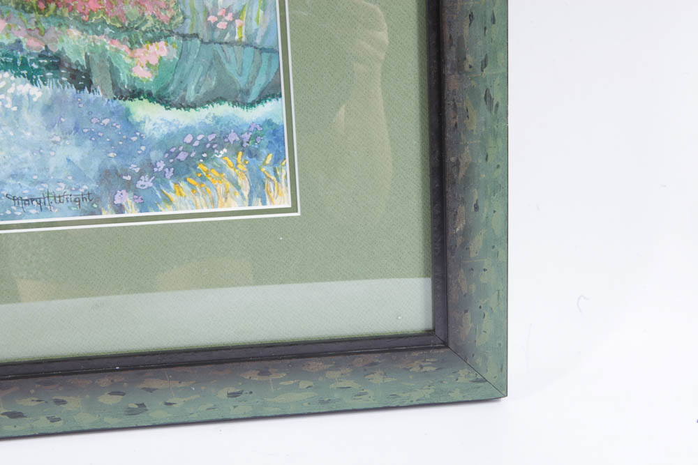 Mary H. Wright Original Watercolor Painting