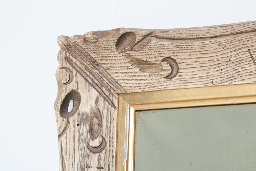 Framed Oil on Canvas "Sailboats on the Shore" By Delbert "Duke" Eastin