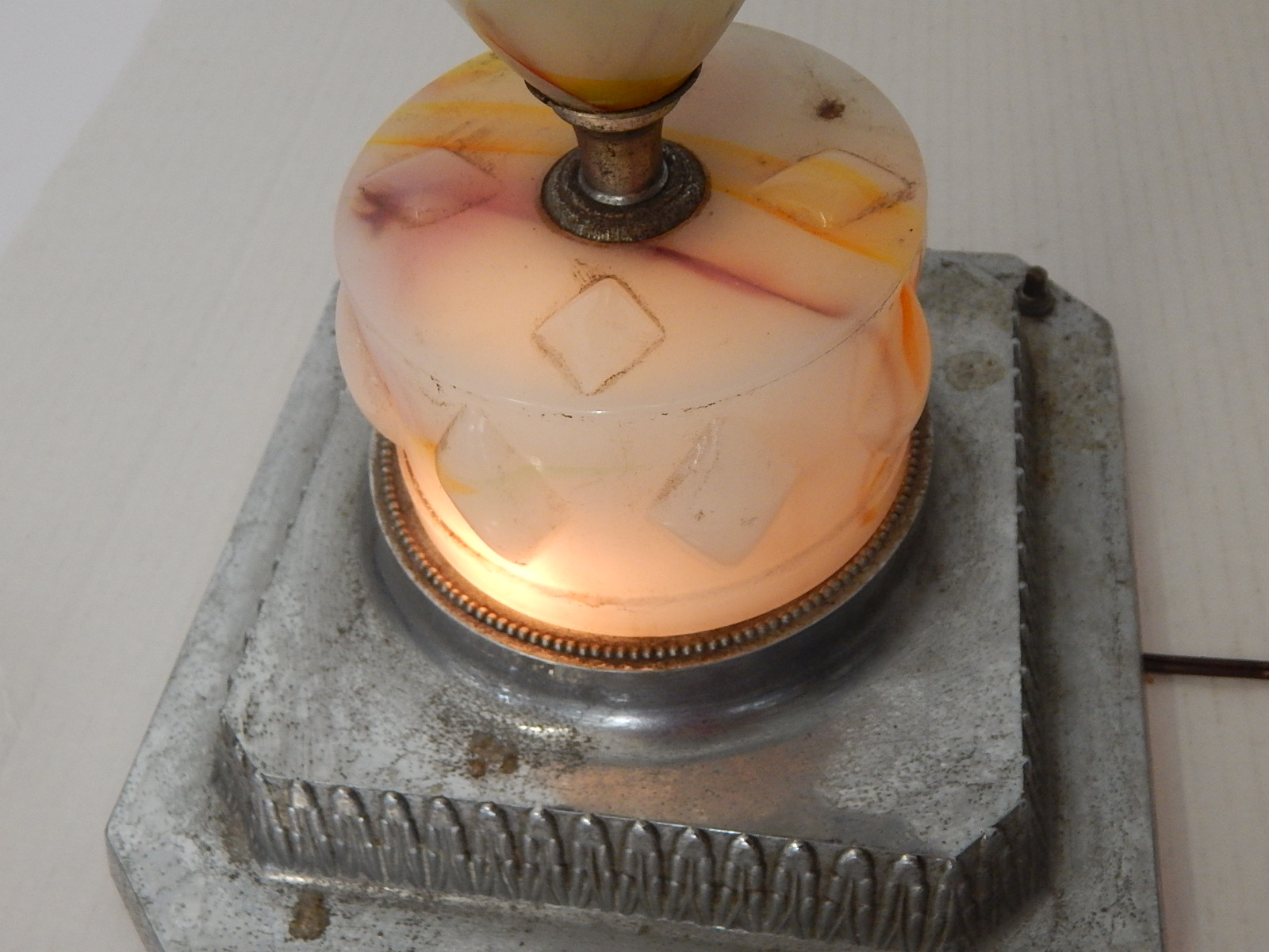 Vintage MICO Glass and Metal Smoking Stand