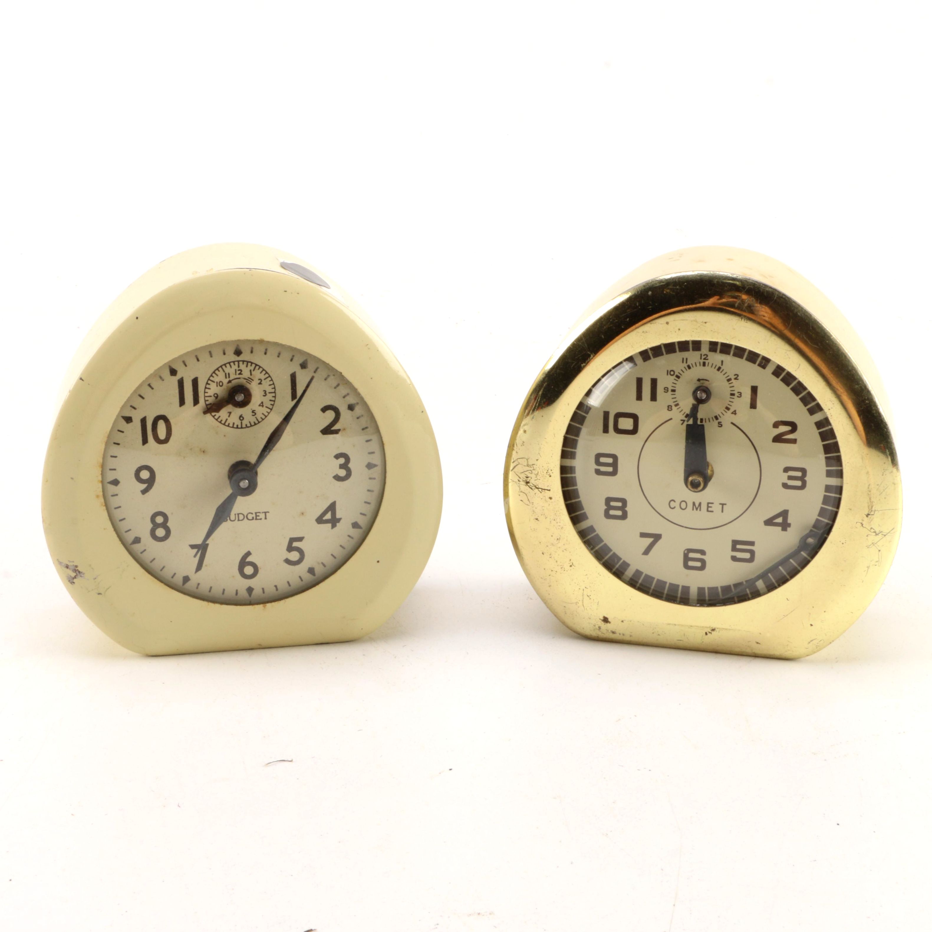 Pair of Vintage Desk Clocks