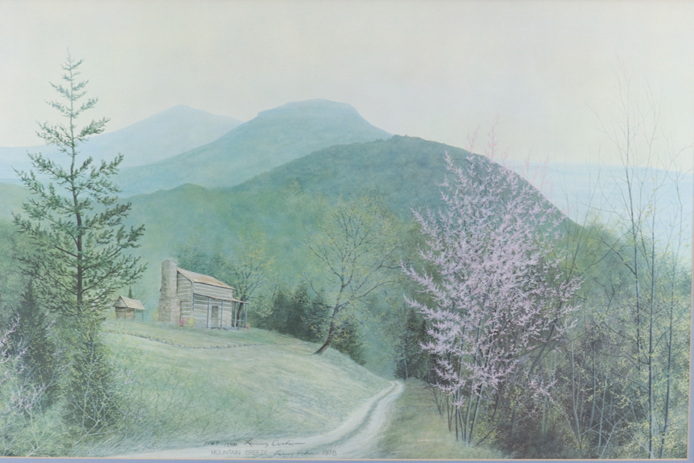 After Larry Dodson Signed Limited Edition Offset Lithograph "Mountain Breeze"