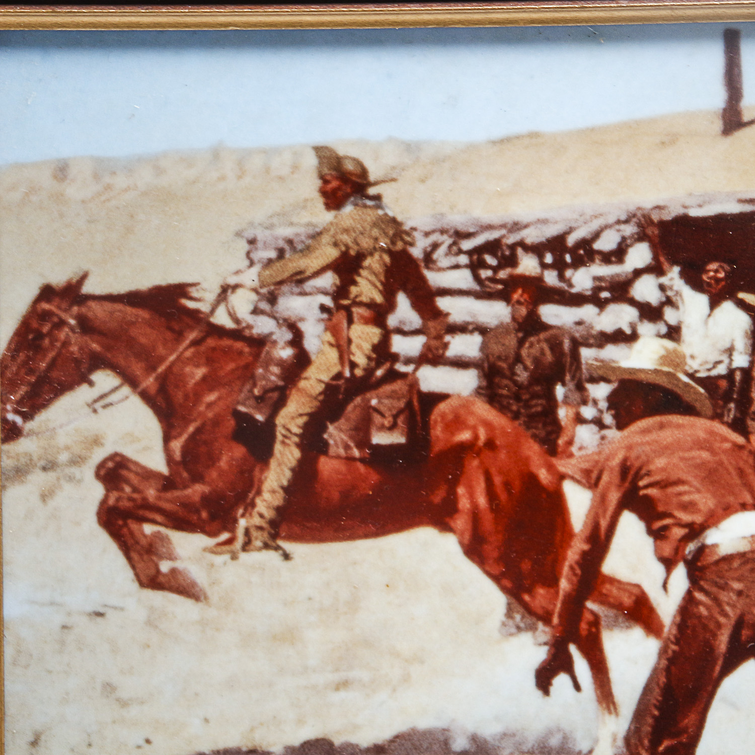 After Frederic Remington Offset Lithograph "Coming and Going..."