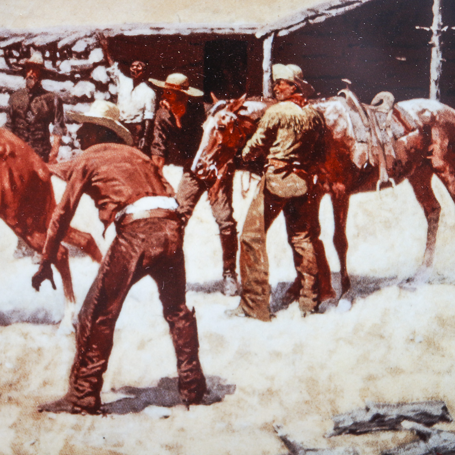 After Frederic Remington Offset Lithograph "Coming and Going..."