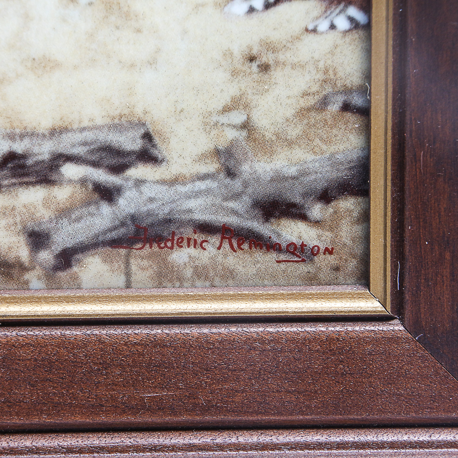 After Frederic Remington Offset Lithograph "Coming and Going..."