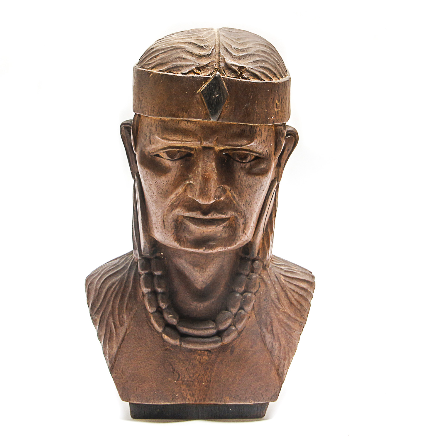 Carved Wooden Bust