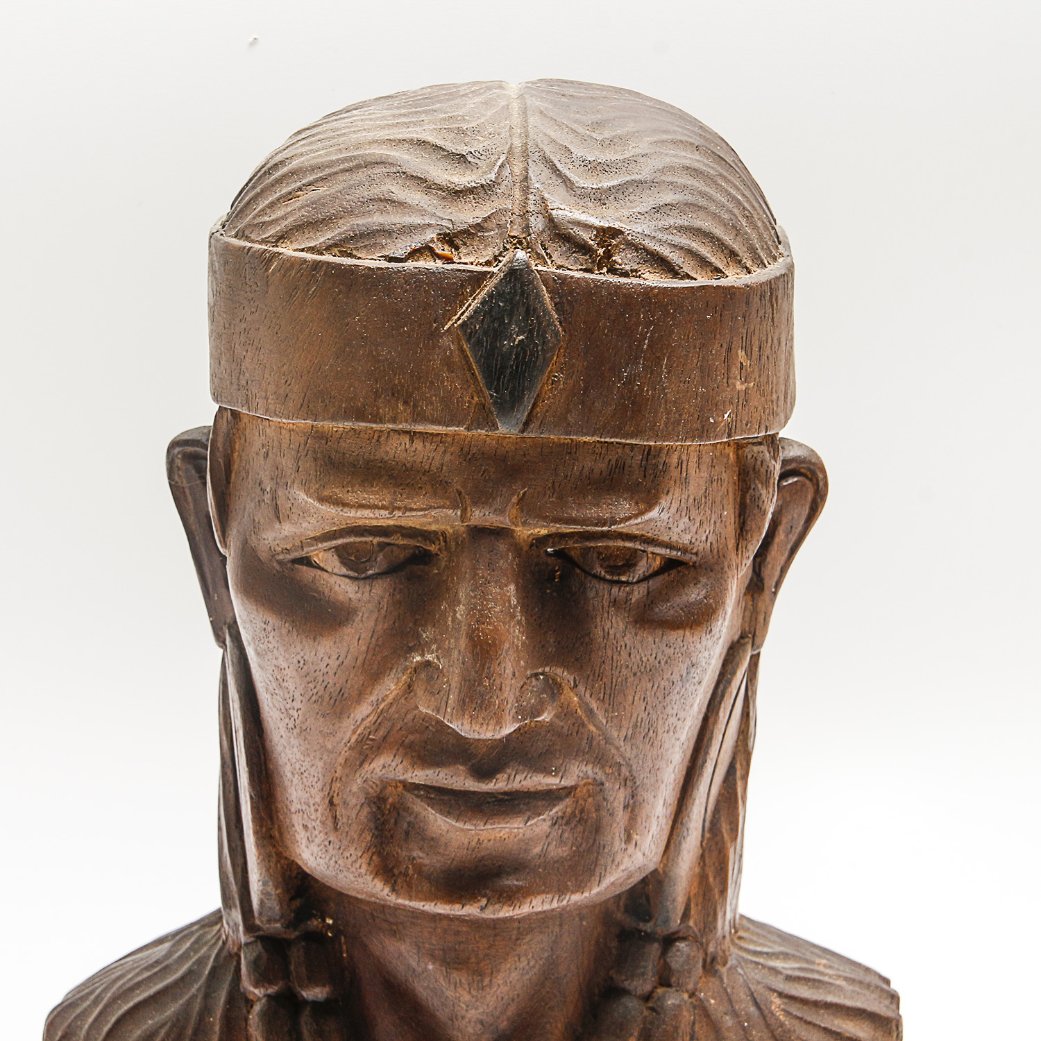 Carved Wooden Bust