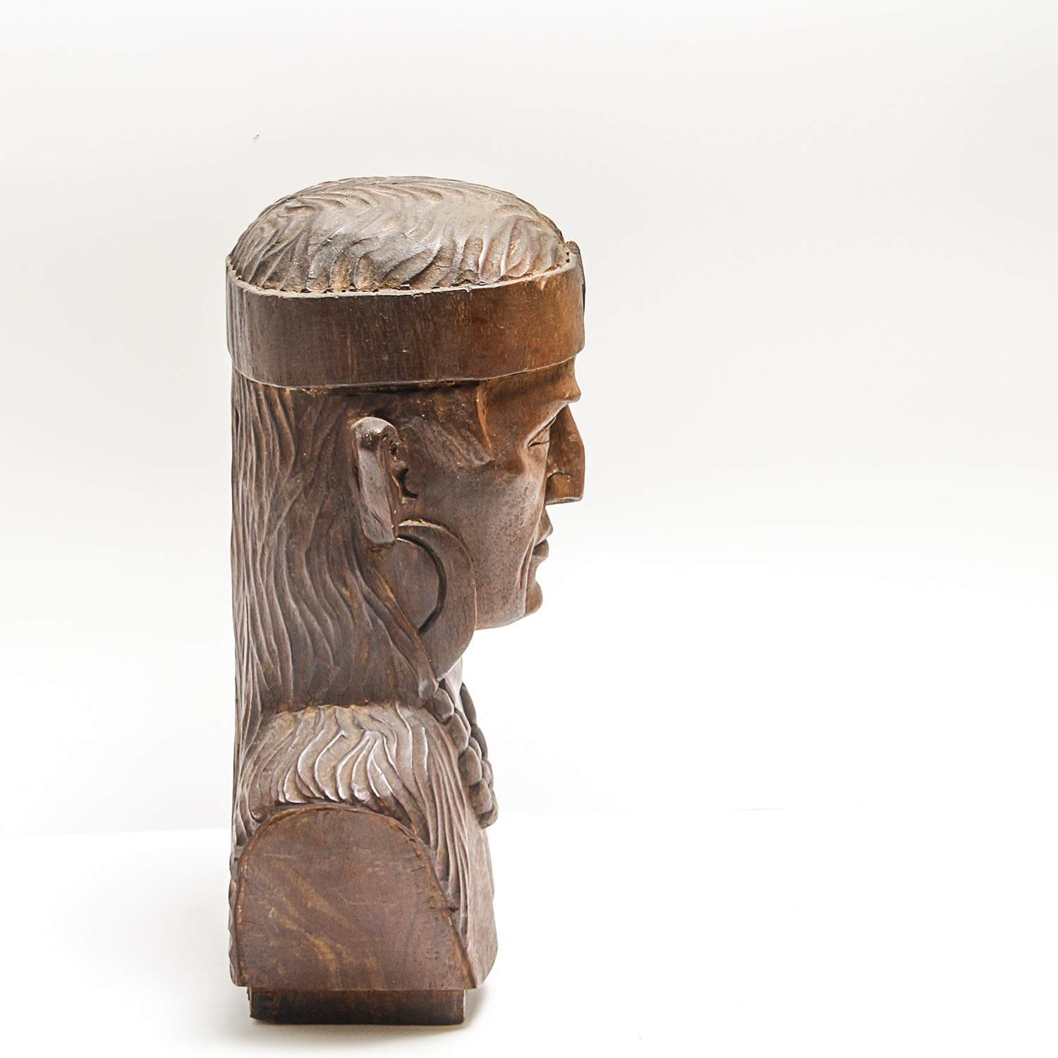 Carved Wooden Bust